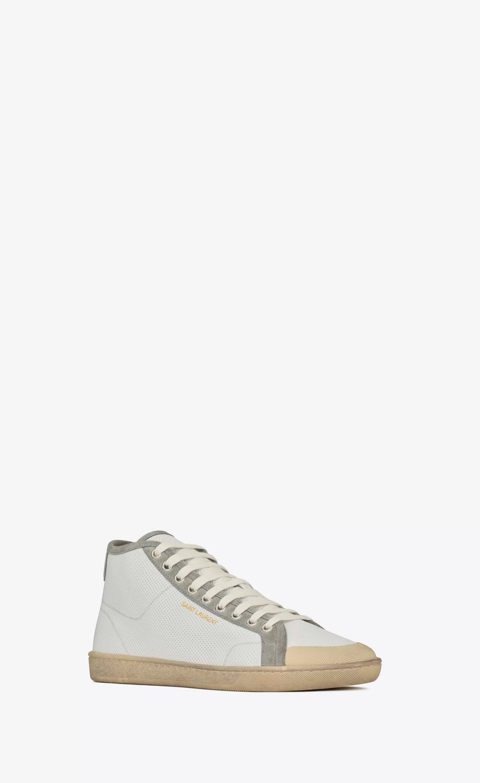 Saint Laurent SNEAKERS^Court Classic SL/39 Sneakers In Leather And Suede | | YSL.com