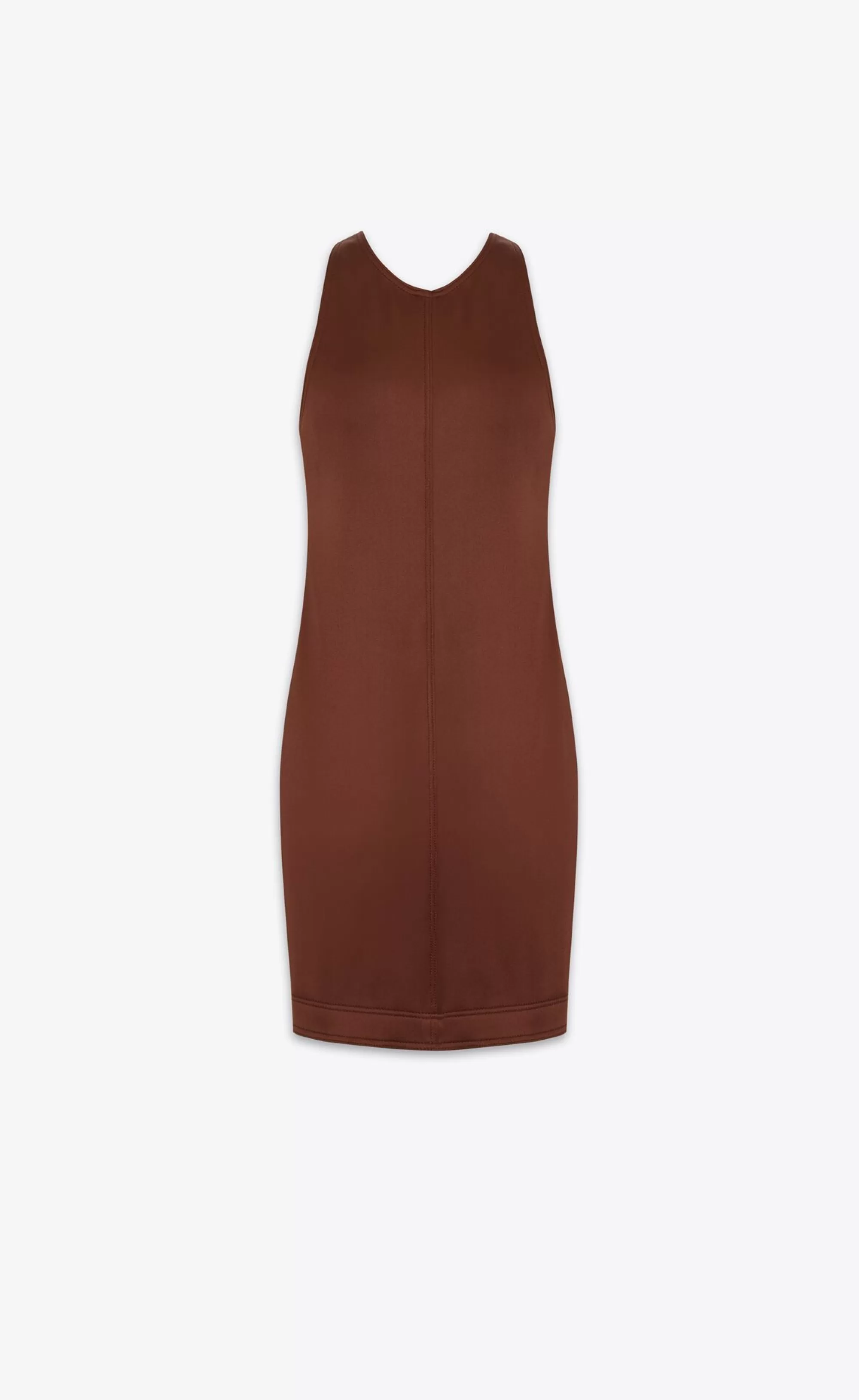 Women Saint Laurent DRESSES^Cross-back Dress In Stretch Duchess Silk | | YSL.com