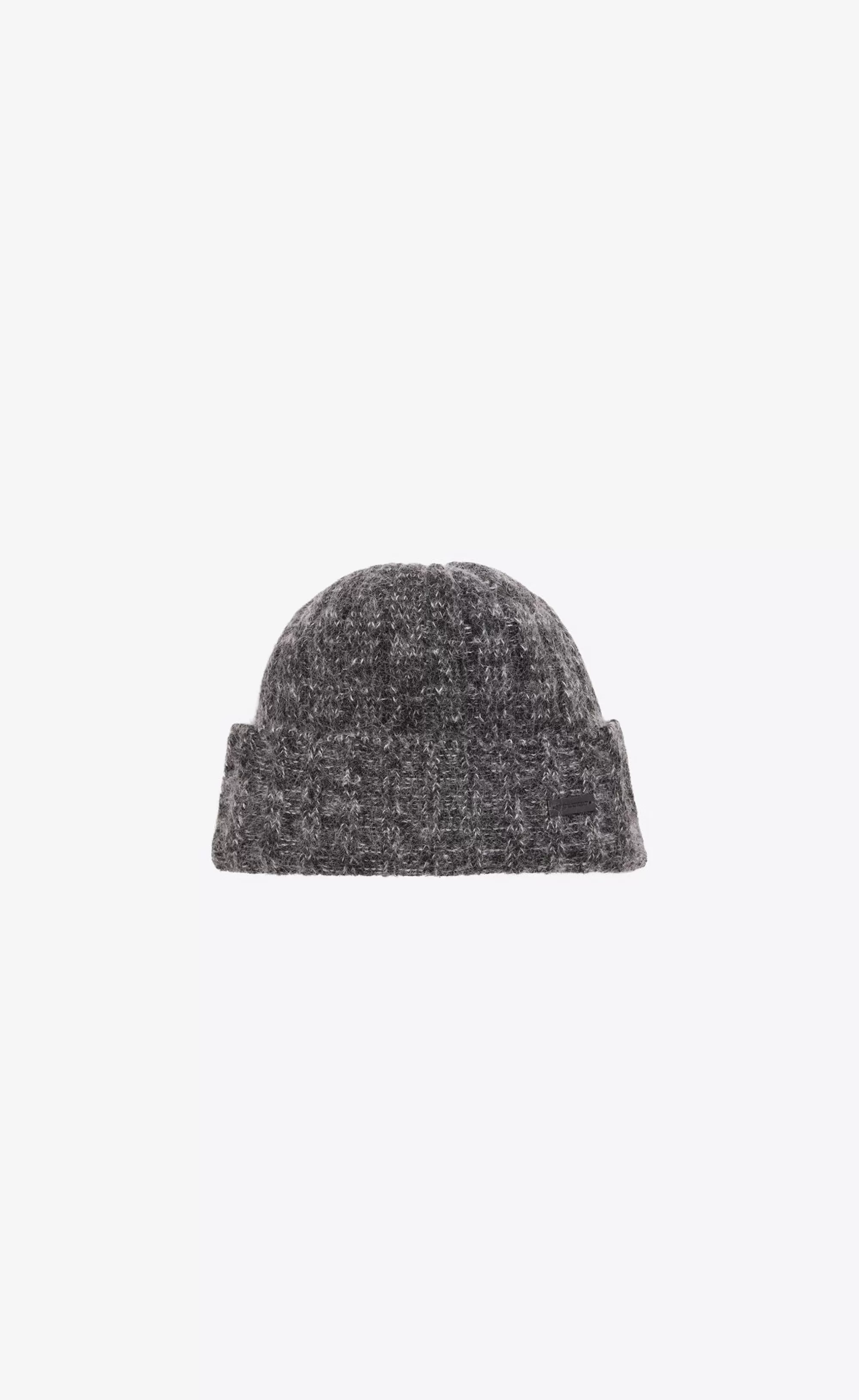 Women Saint Laurent HATS | HATS AND GLOVES^Cuffed Beanie In Wool And Mohair | | YSL.com