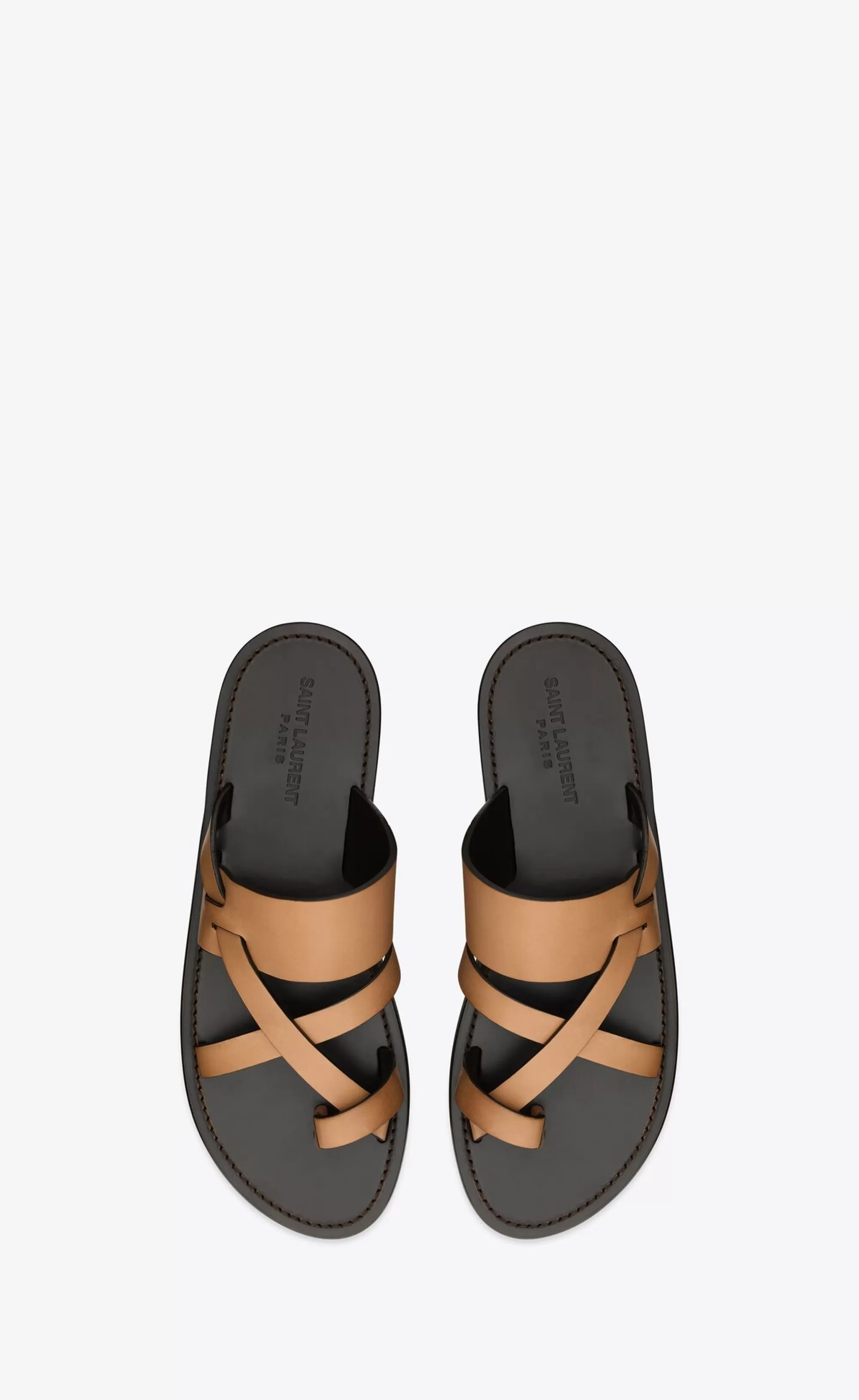 Saint Laurent ESPADRILLES AND SANDALS | NEW ARRIVALS^CULVER Slides In Smooth Leather | | YSL.com