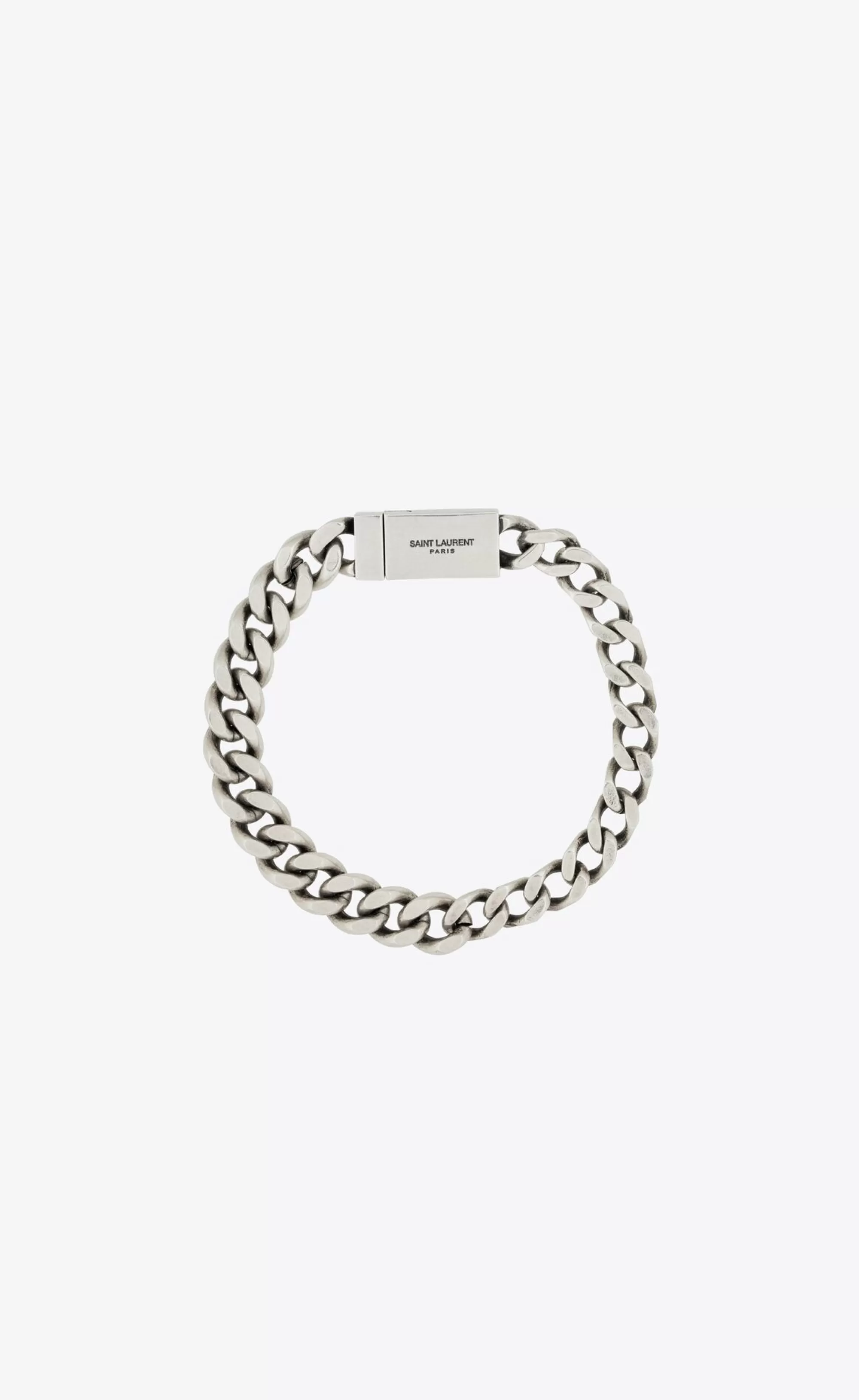 Saint Laurent Bracelets^CURB CHAIN BRACELET IN METAL | | YSL.com