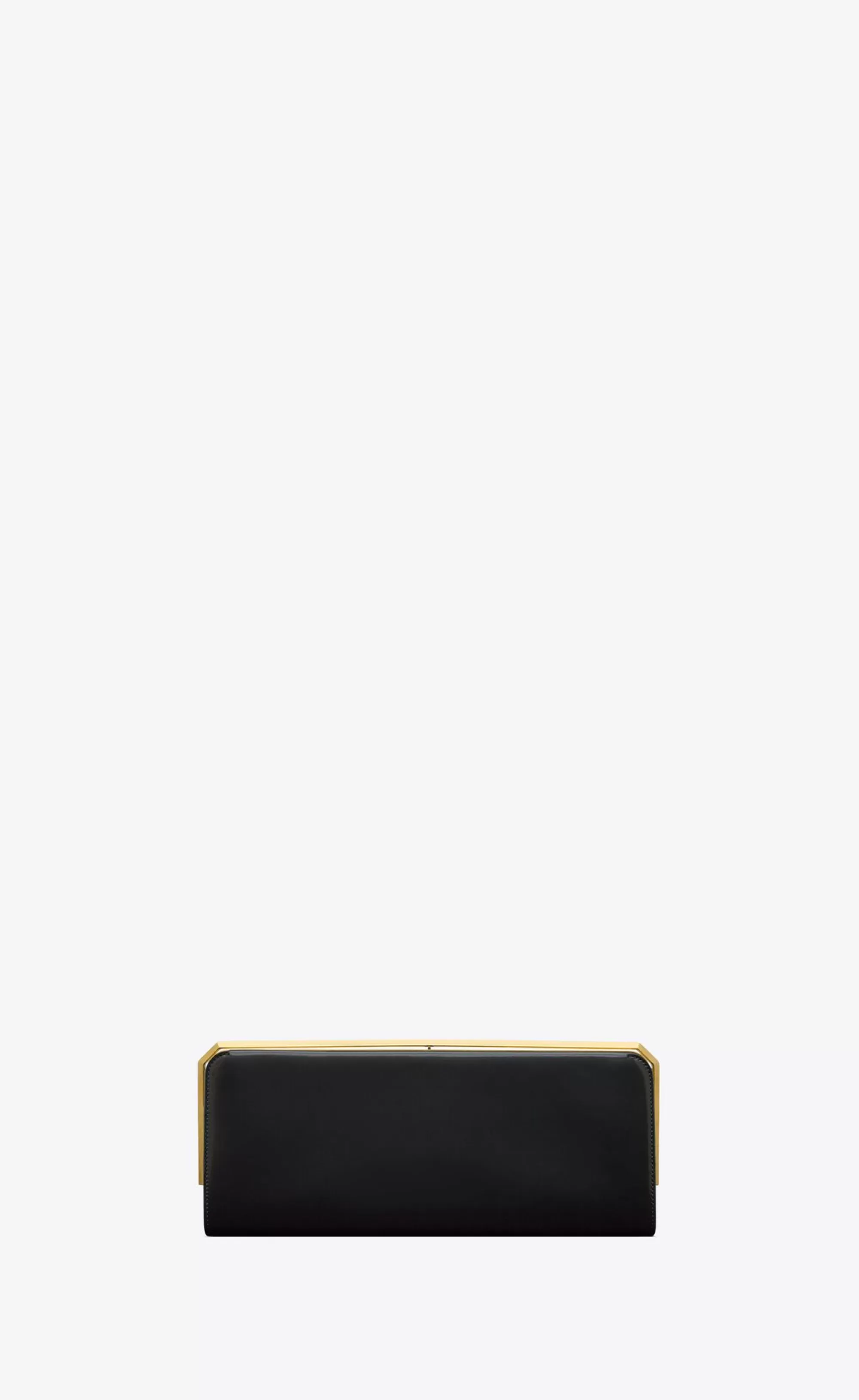 Women Saint Laurent SMOKING^DATE CHARNIÈRE Minaudière In Brushed Leather | | YSL.com