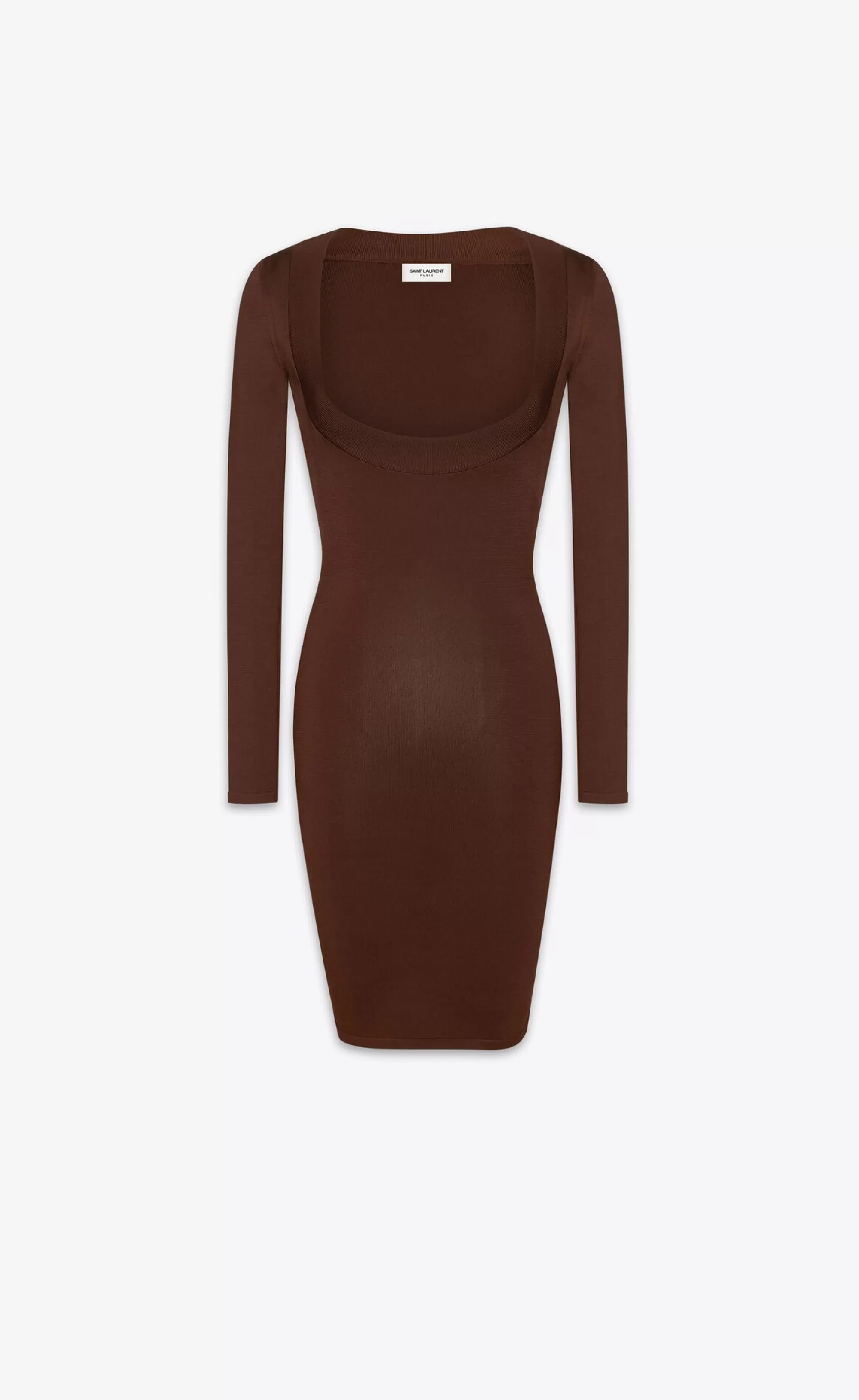 Women Saint Laurent DRESSES^Décolleté Dress In Knit | | YSL.com