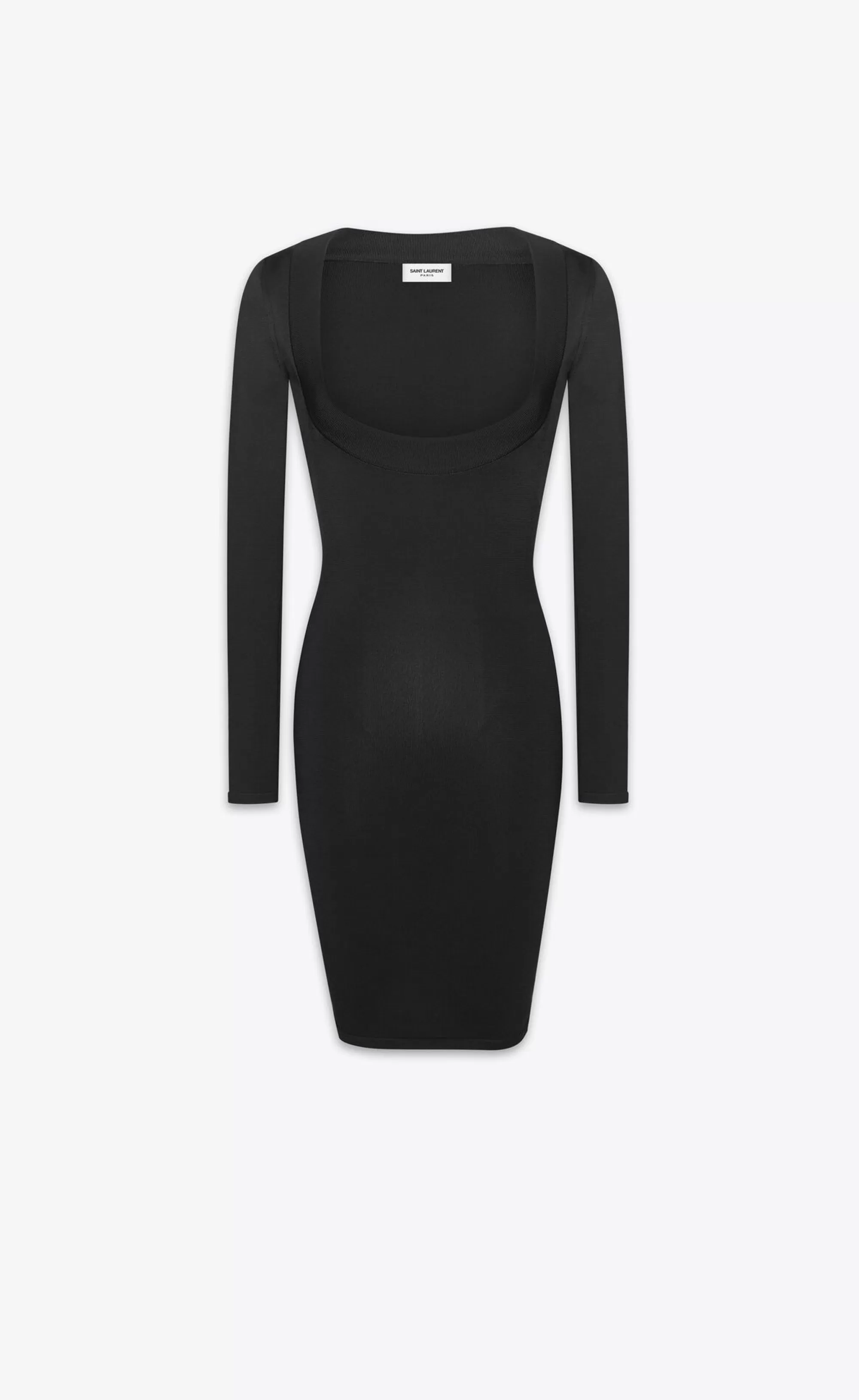 Women Saint Laurent DRESSES^Décolleté Dress In Knit | | YSL.com