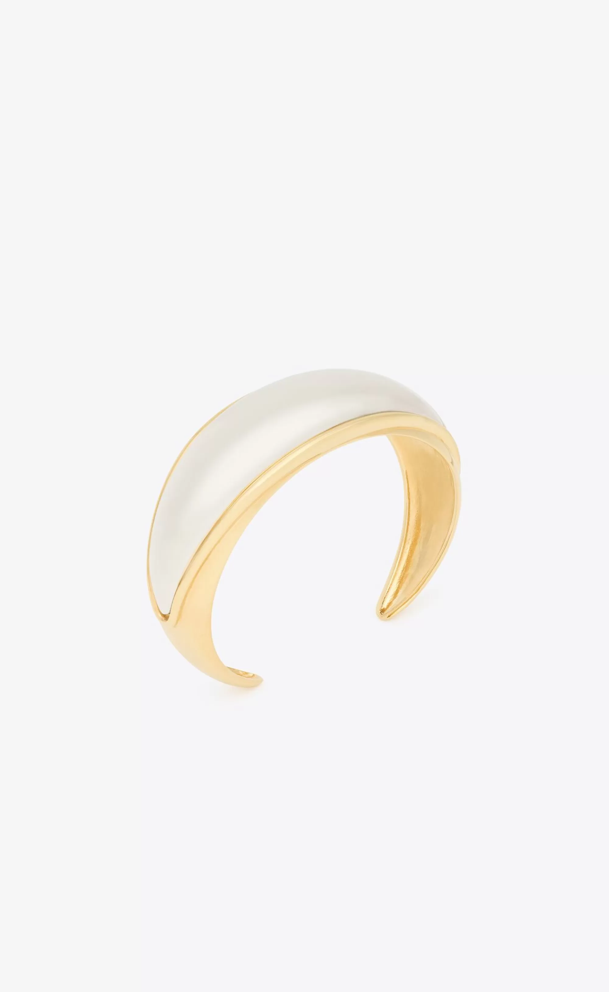 Women Saint Laurent CUFFS AND BRACELETS^Dome Cuff In Metal | | YSL.com