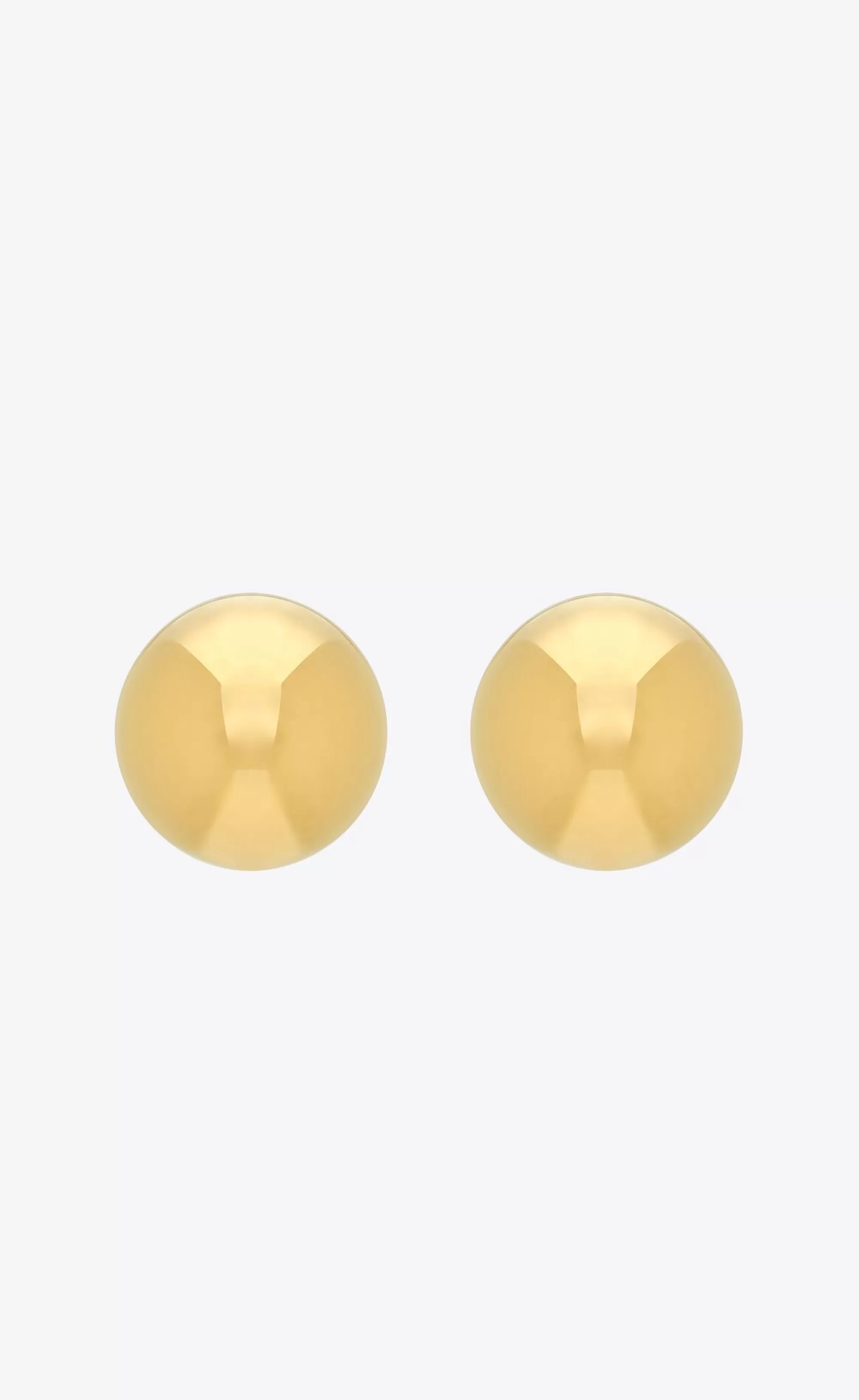 Women Saint Laurent EARRINGS^Dome Earrings In Metal | | YSL.com