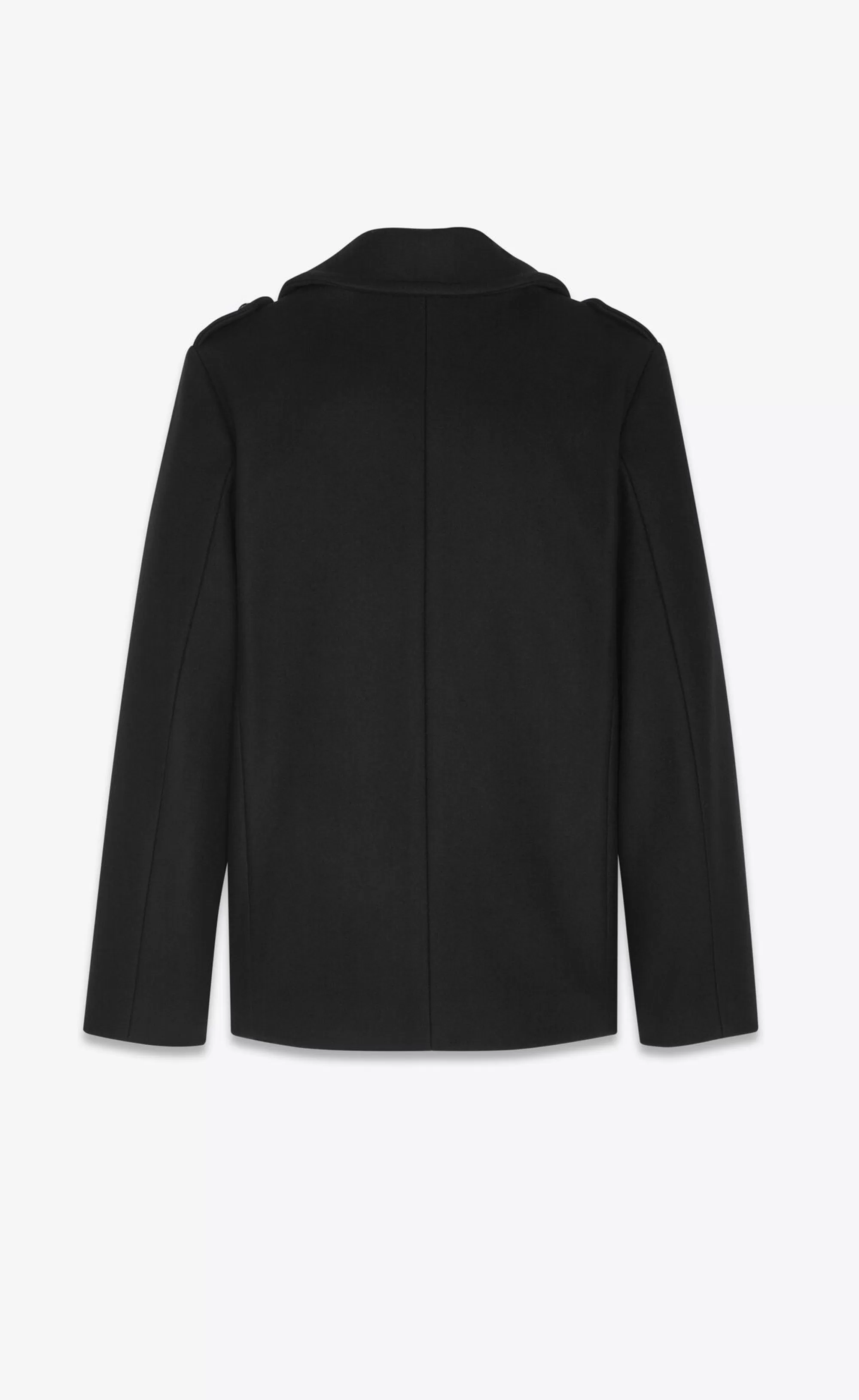 Saint Laurent ALL READY TO WEAR | COATS^Double-breasted Peacoat In Wool | | YSL.com