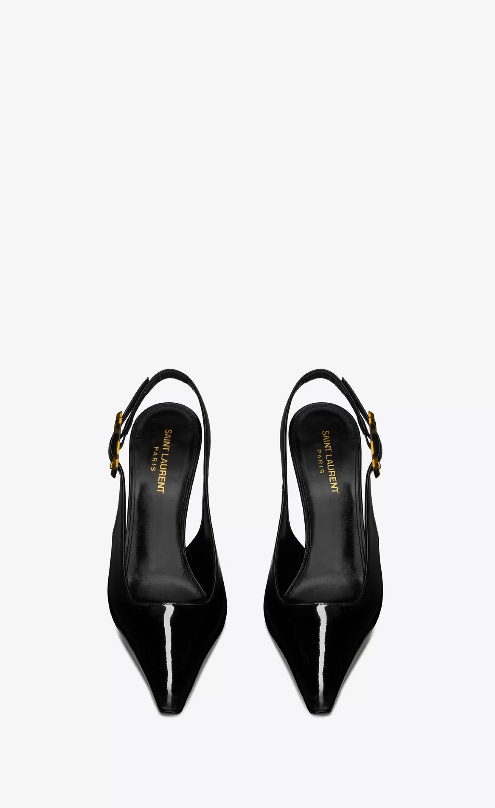 Women Saint Laurent SLINGBACKS^DUNE Slingback Pumps In Patent Leather | | YSL.com