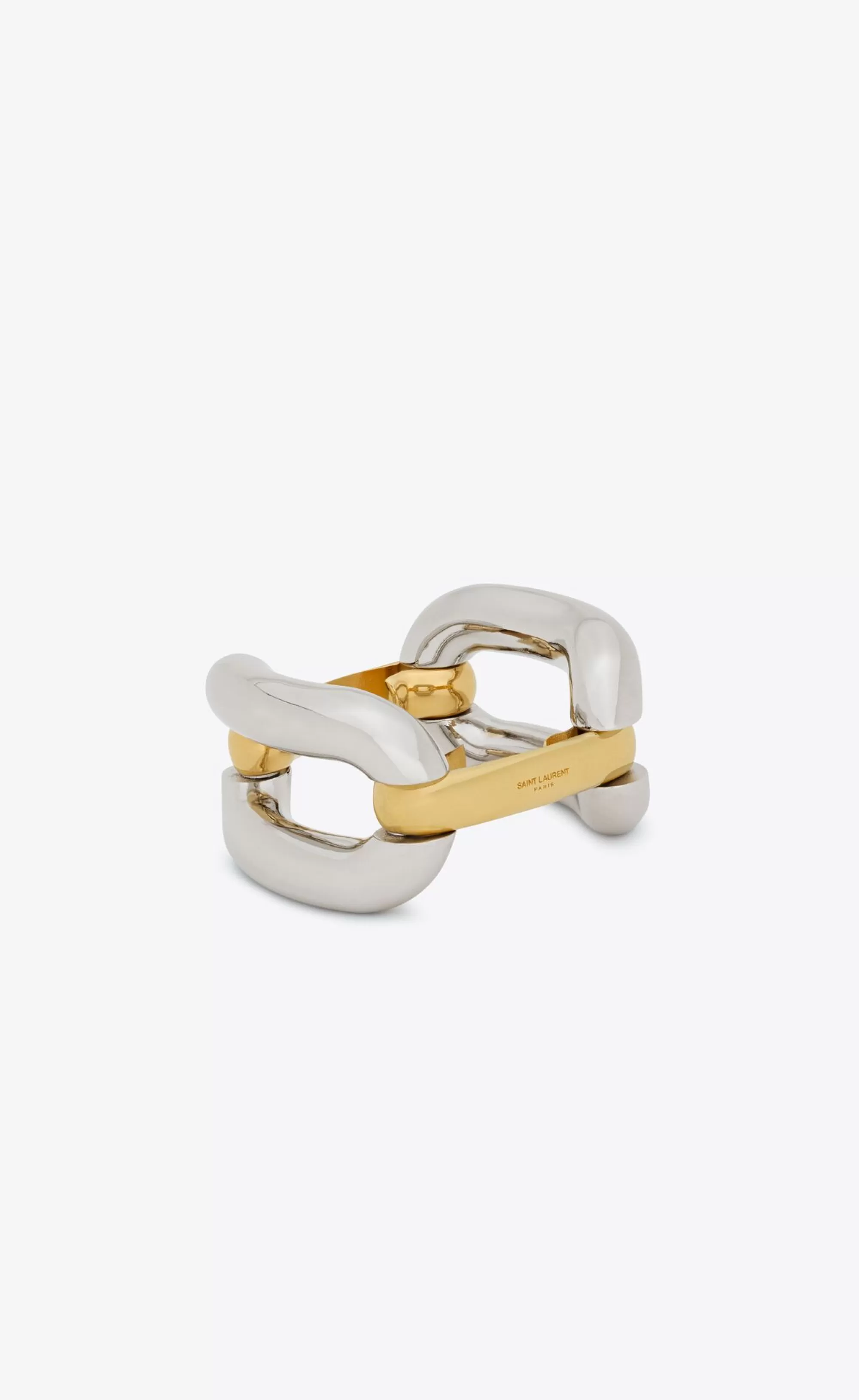 Women Saint Laurent CUFFS AND BRACELETS^Duo Link Bracelet In Metal | | YSL.com