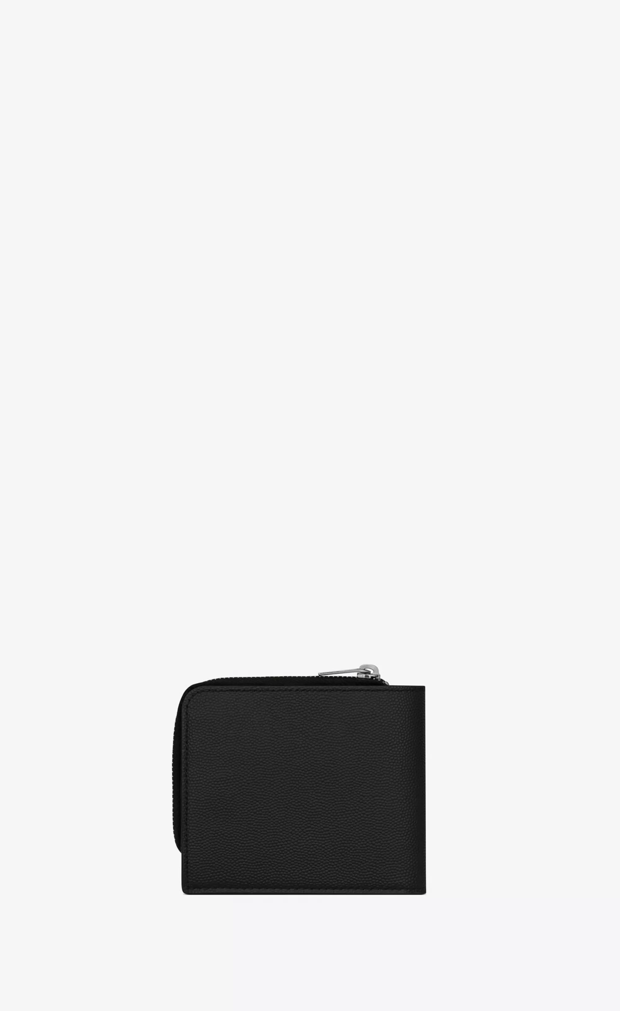 Saint Laurent WALLETS^East/West Zip-around Wallet In Grain De Poudre Embossed Leather | | YSL.com