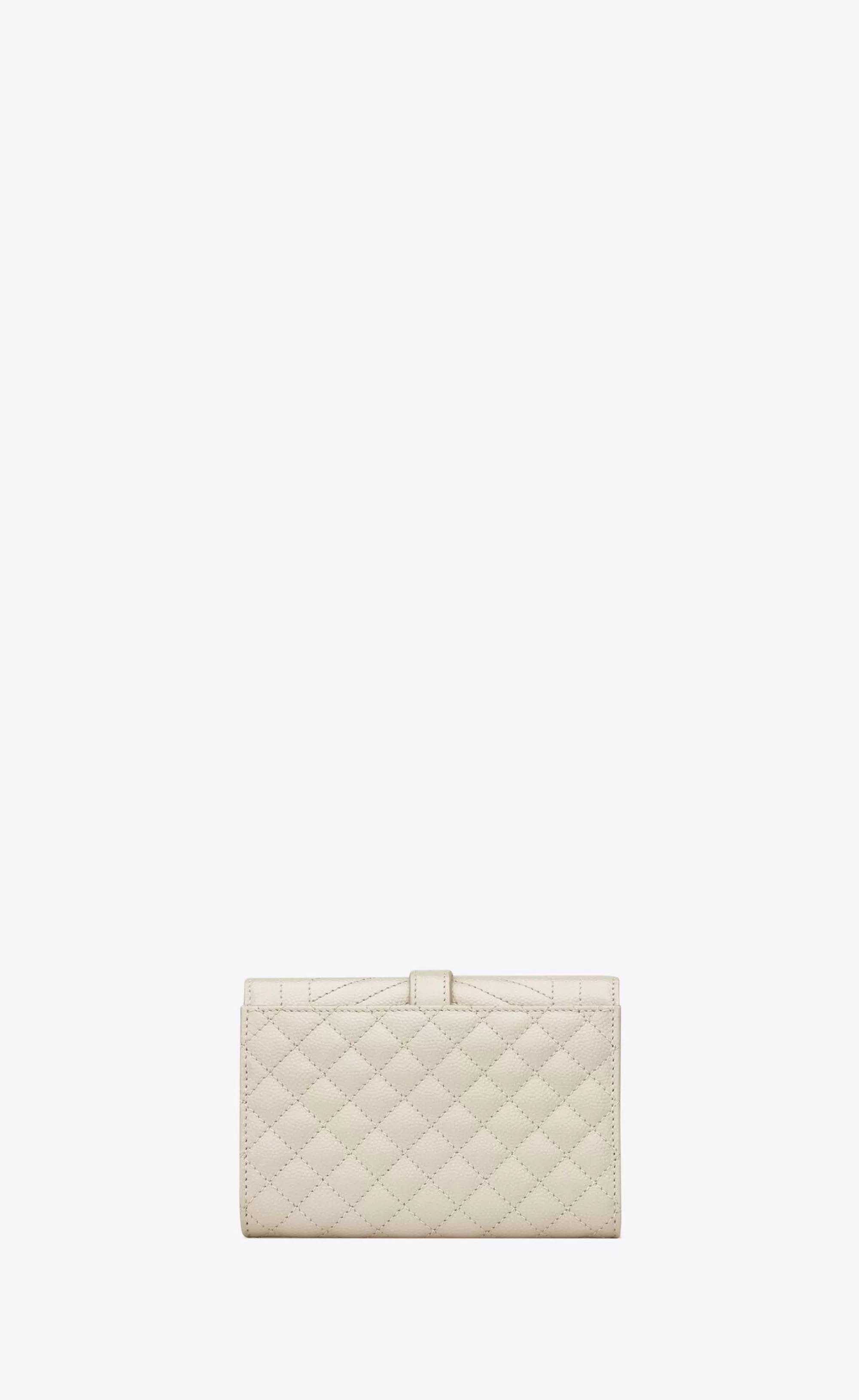 Women Saint Laurent WALLETS^ENVELOPE SMALL ENVELOPE WALLET IN MIX Matelassé Grain De Poudre Embossed LEATHER | | YSL.com
