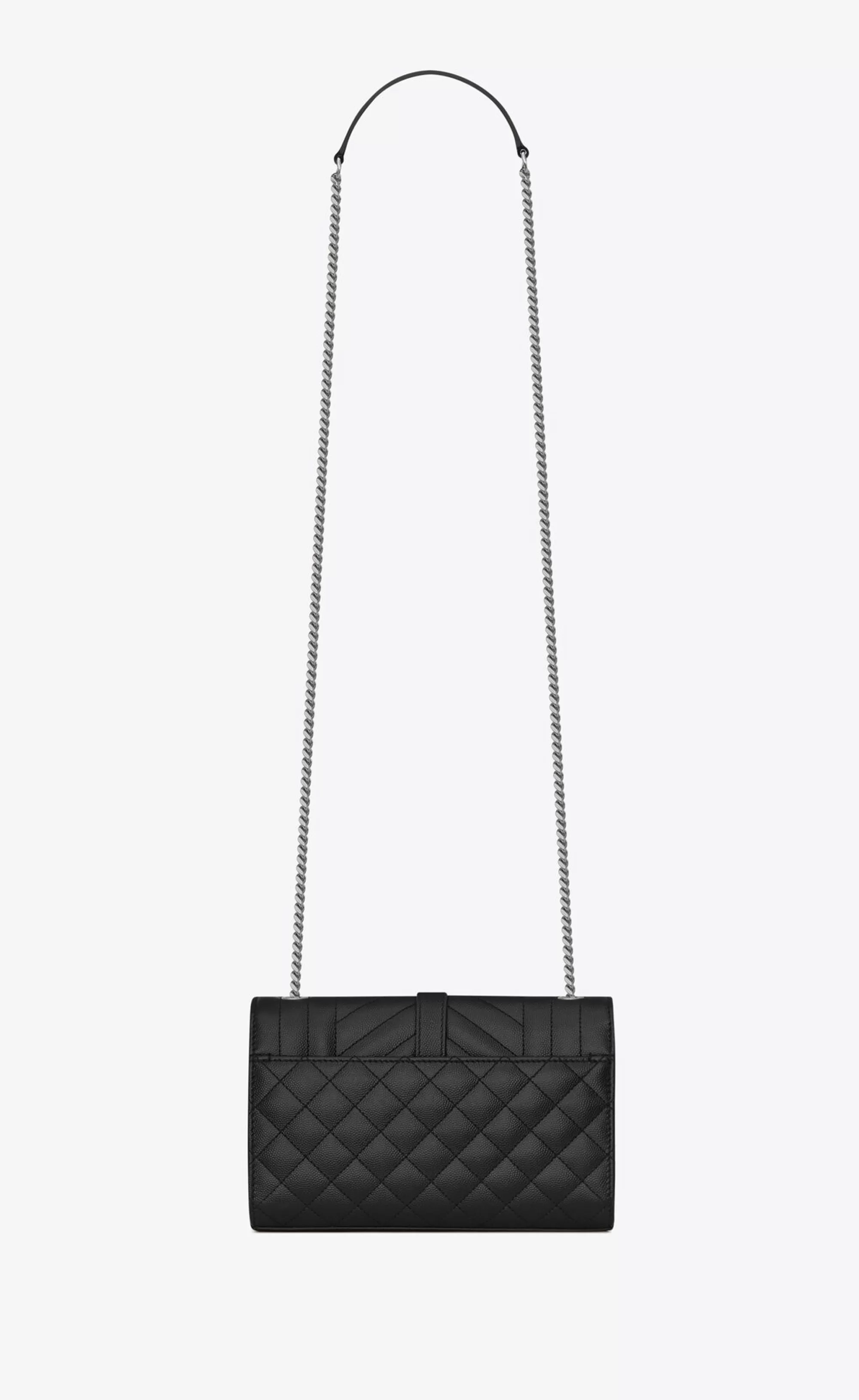 Women Saint Laurent CROSSBODY BAGS | ENVELOPE^ENVELOPE SMALL IN QUILTED GRAIN DE POUDRE EMBOSSED LEATHER | | YSL.com