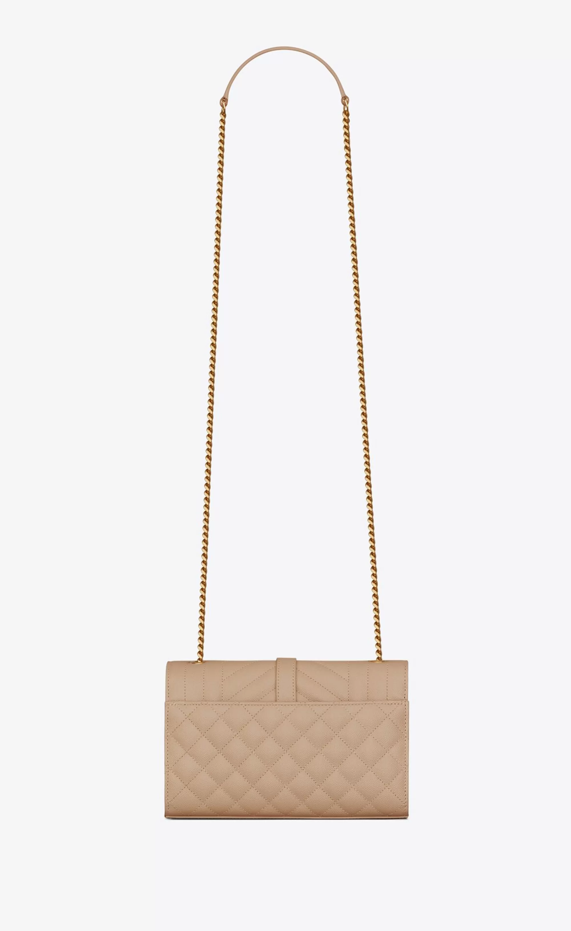 Women Saint Laurent CROSSBODY BAGS | ENVELOPE^ENVELOPE SMALL IN QUILTED GRAIN DE POUDRE EMBOSSED LEATHER | | YSL.com