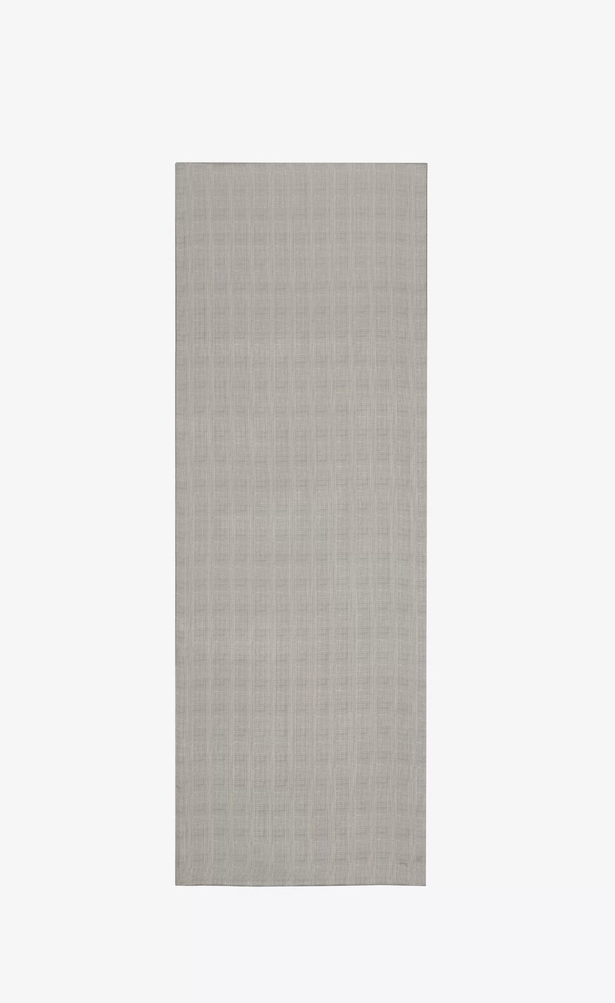Women Saint Laurent OTHER ACCESSORIES^Extra-long Stole In Prince Of Wales Silk Charmeuse | | YSL.com