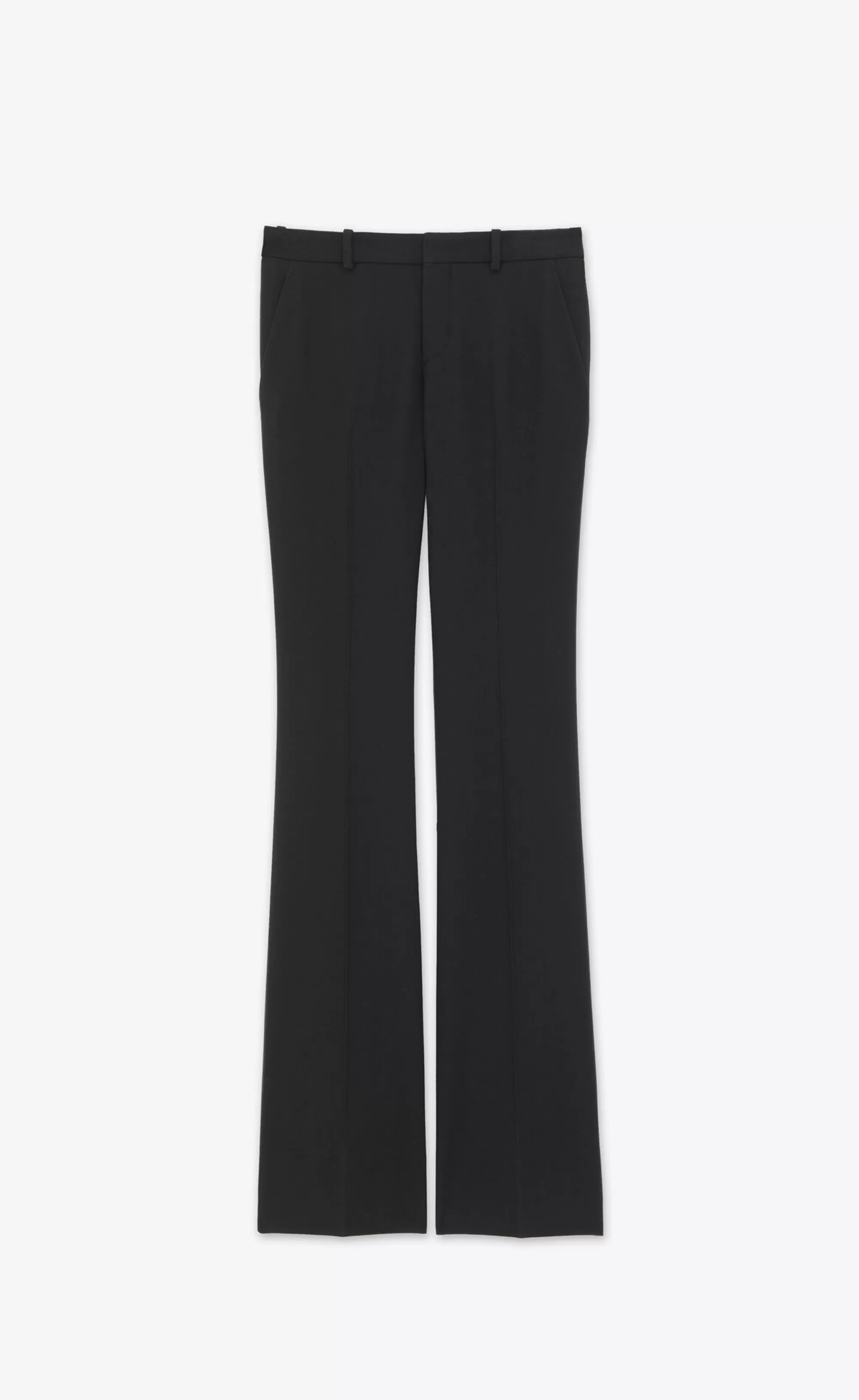 Women Saint Laurent JACKETS AND PANTS^Flared Pants In Wool Gabardine | | YSL.com