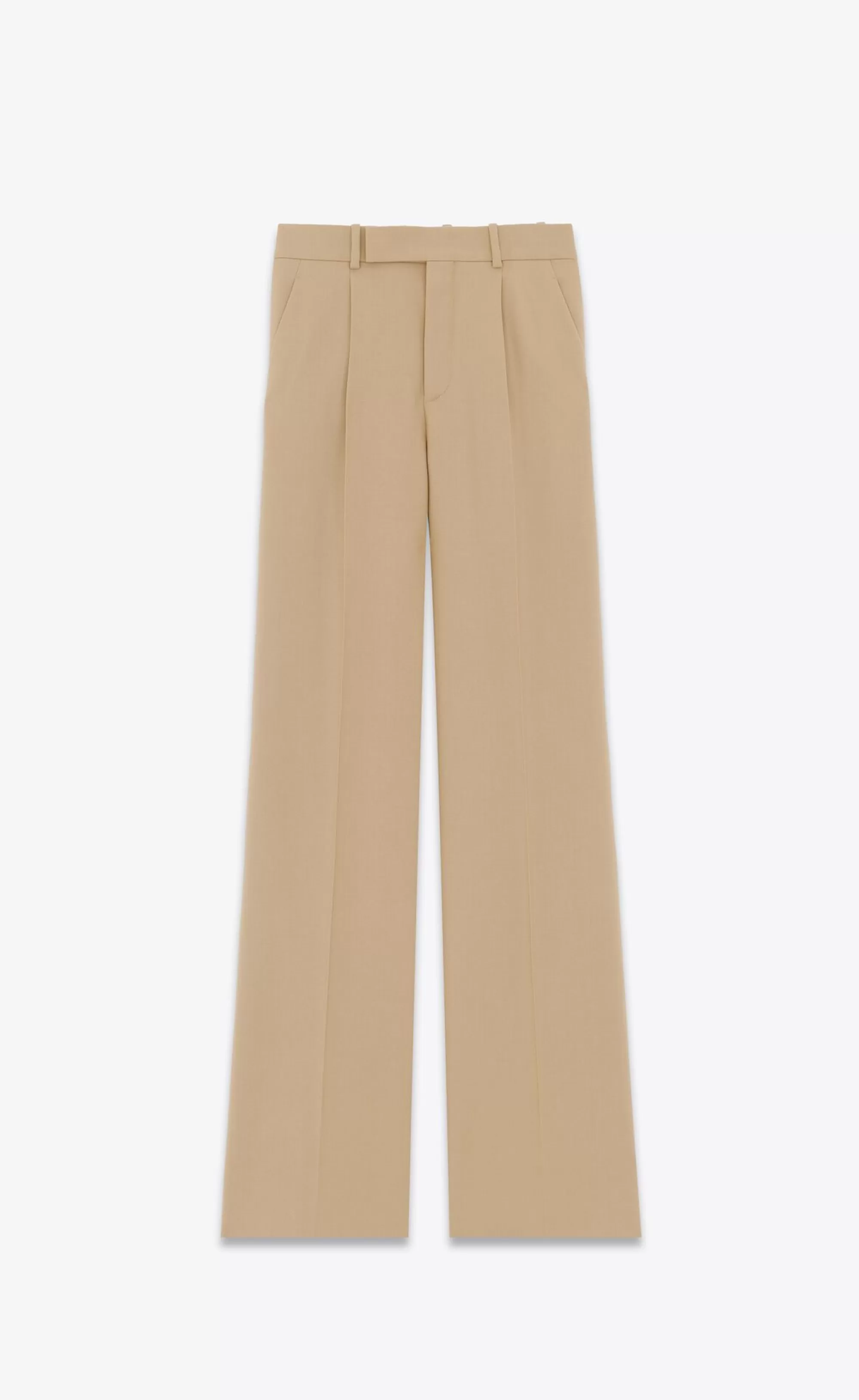 Women Saint Laurent JACKETS AND PANTS^Flared Pants In Wool Gabardine | | YSL.com