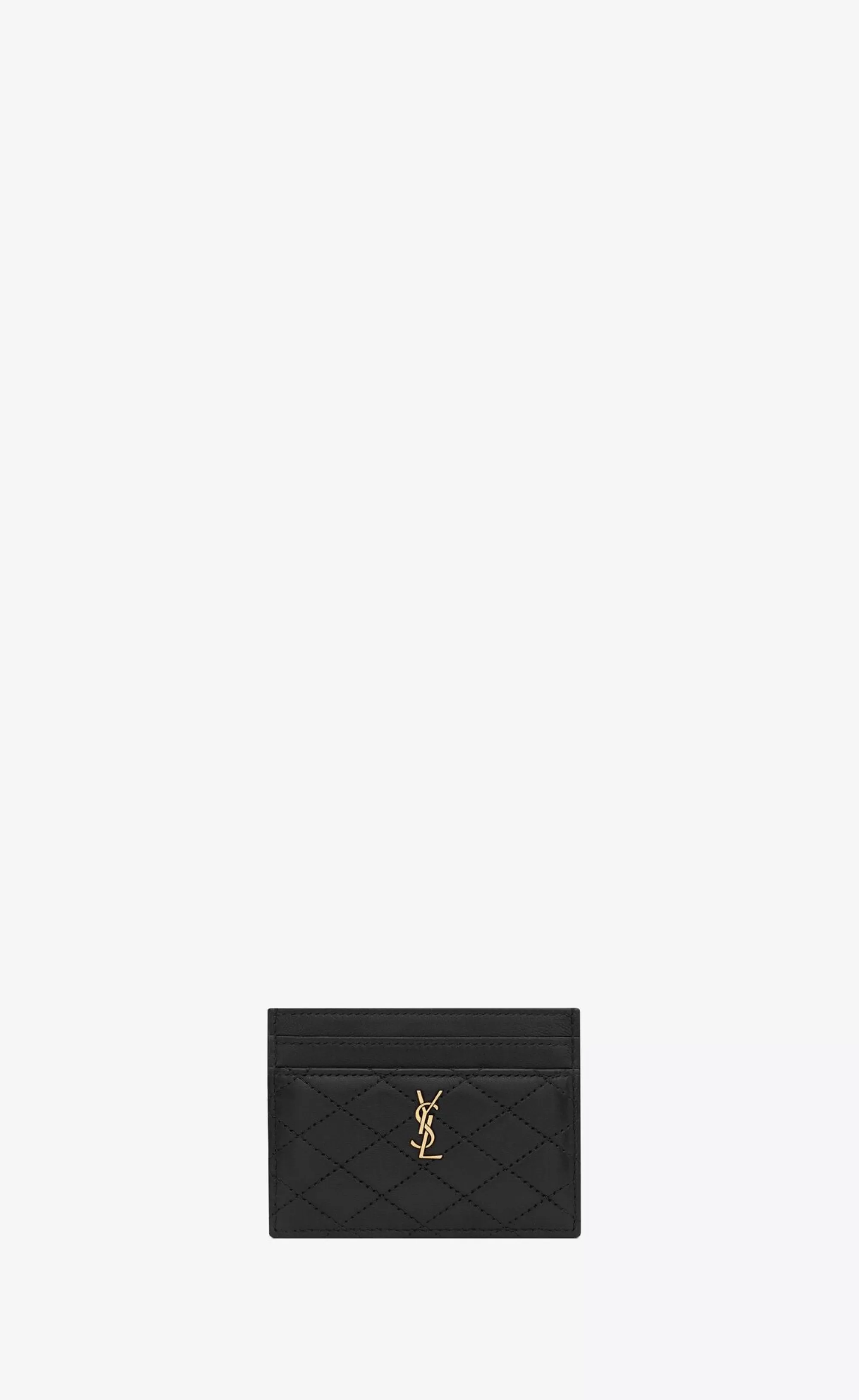 Women Saint Laurent CARD CASES^Gaby Card Case In Quilted Lambskin | | YSL.com