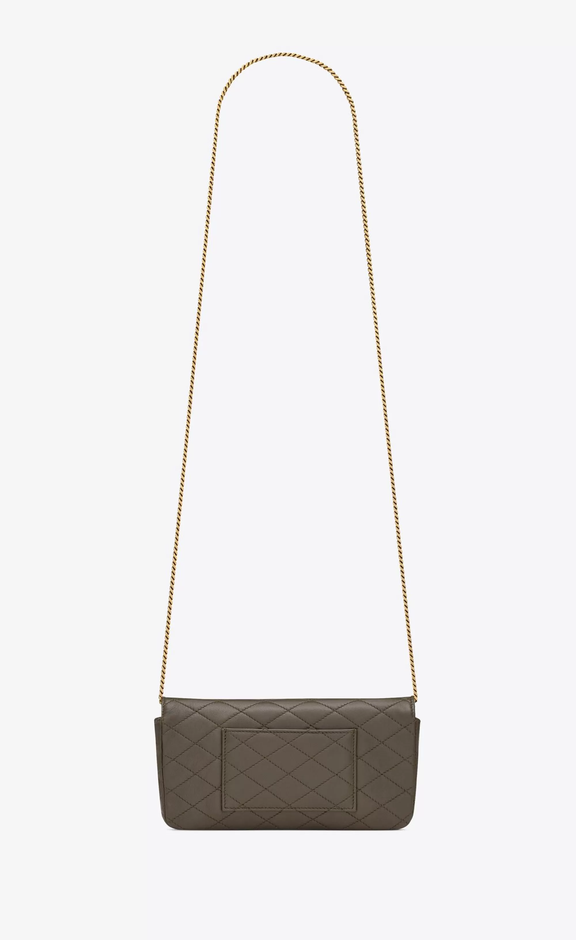 Women Saint Laurent SMALL ACCESSORIES | GABY^GABY Chain Phone Holder In Quilted Lambskin | | YSL.com