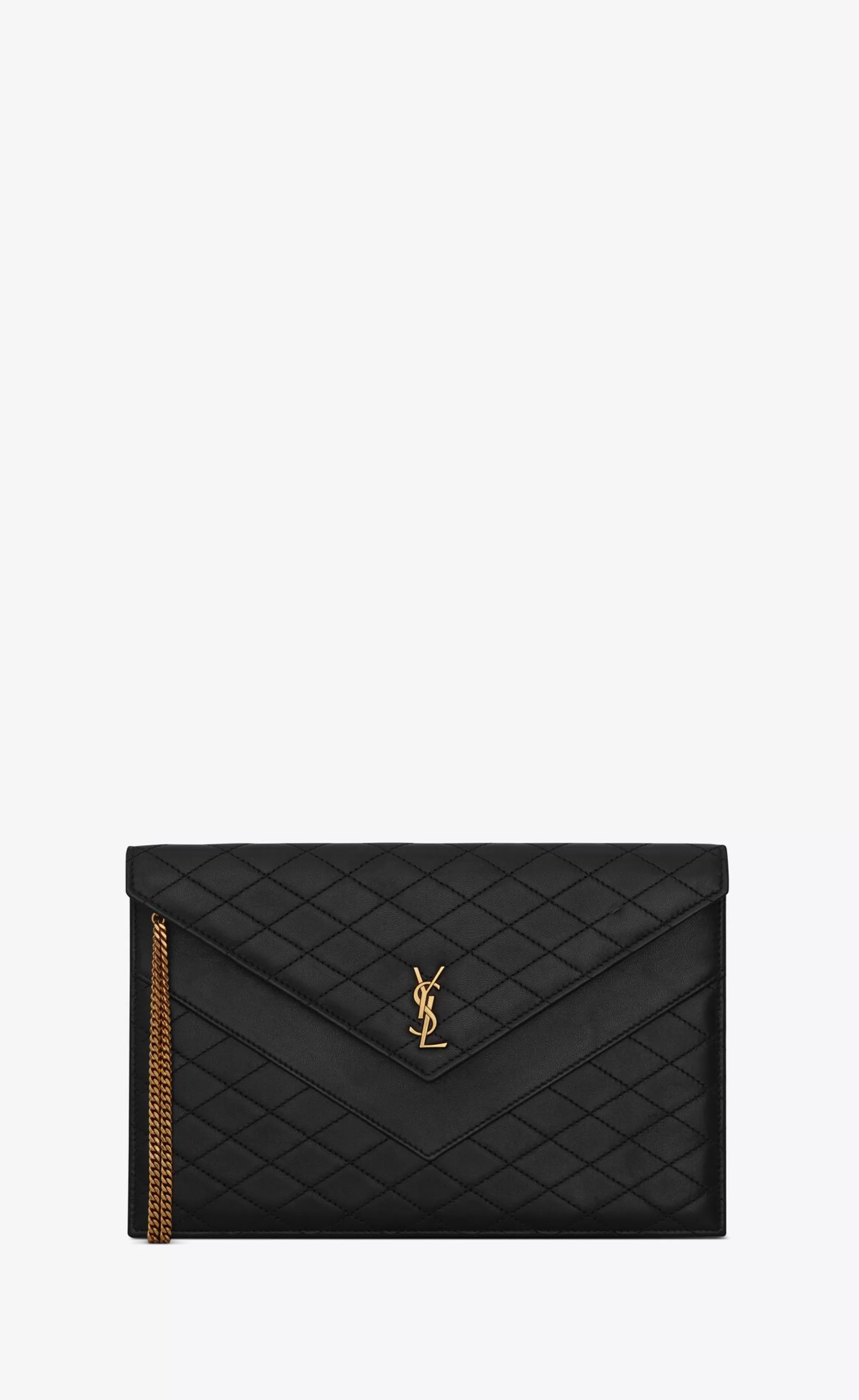 Women Saint Laurent pouches | GABY^Gaby Double-flap Chain Pouch In Lambskin | | YSL.com