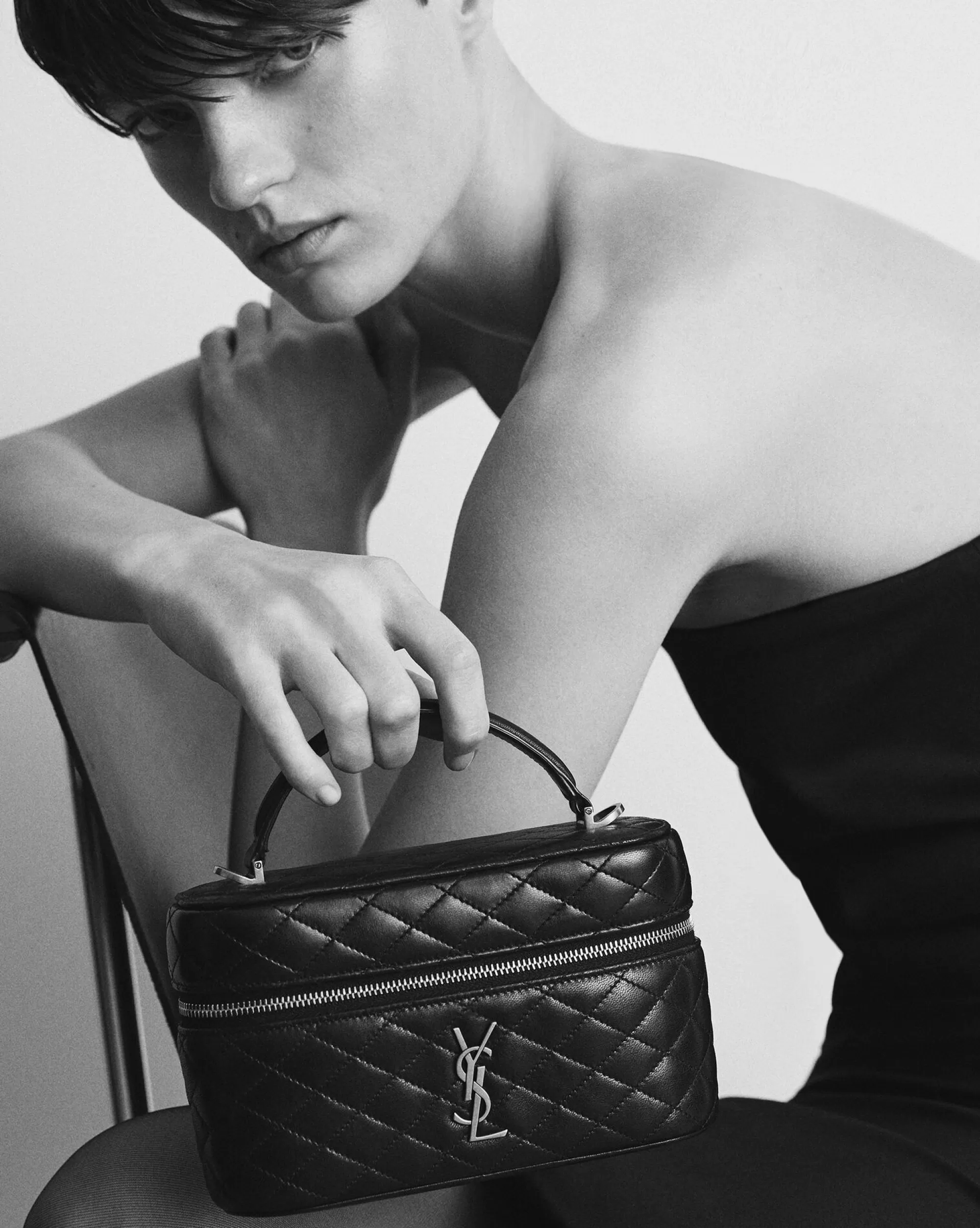 Women Saint Laurent MINI BAGS | SHOULDER BAGS^GABY Vanity Bag In Lambskin | | YSL.com