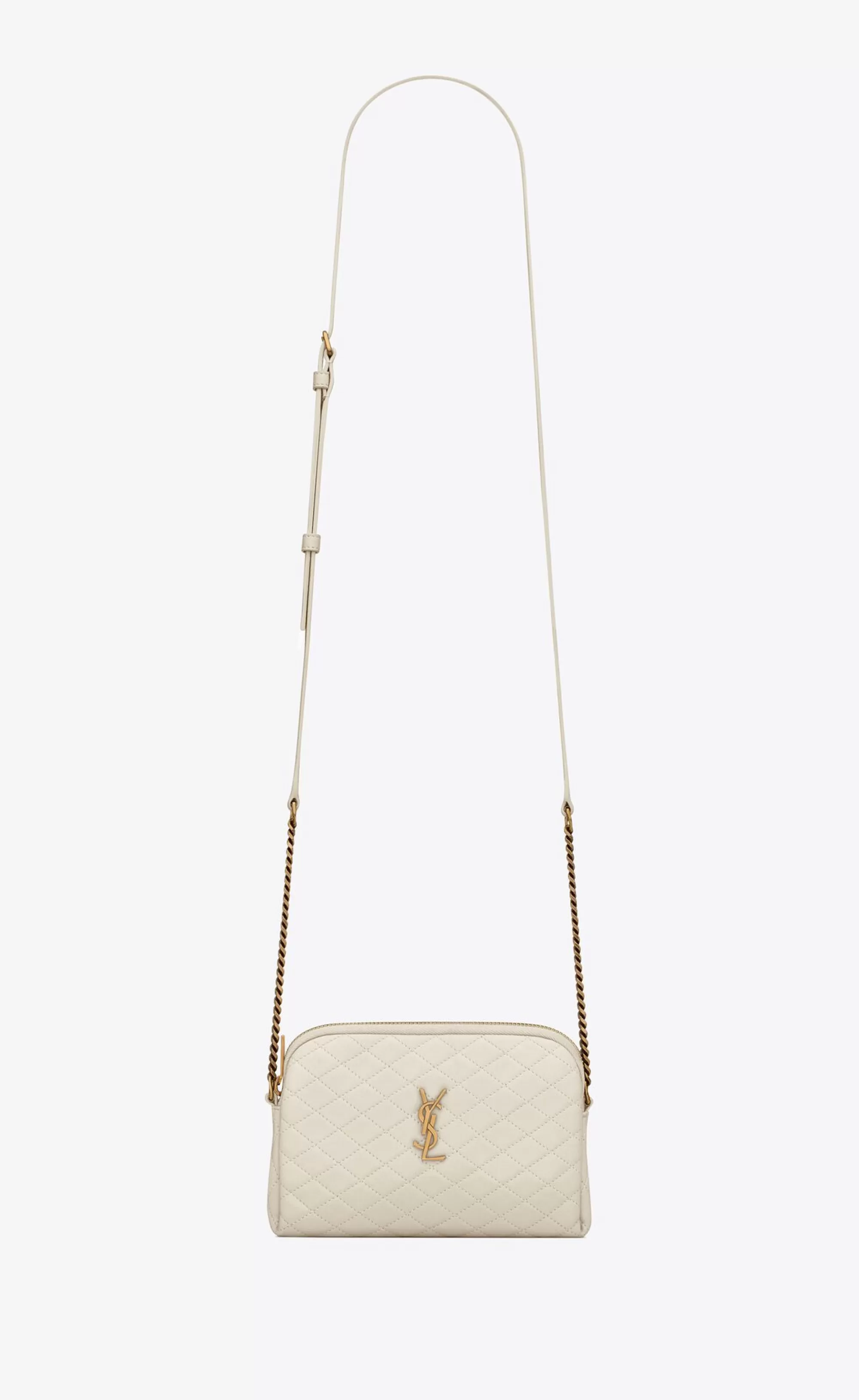 Women Saint Laurent CHAIN WALLETS | MINI BAGS^Gaby Zipped Pouch In Quilted Lambskin | | YSL.com