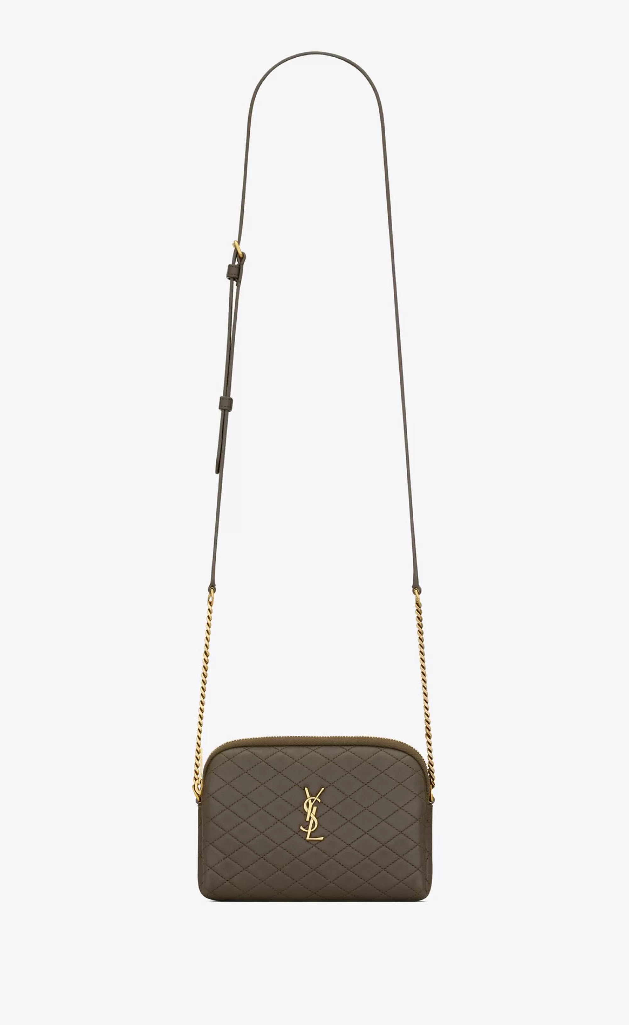 Women Saint Laurent CHAIN WALLETS | CROSSBODY BAGS^Gaby Zipped Pouch In Quilted Lambskin | | YSL.com