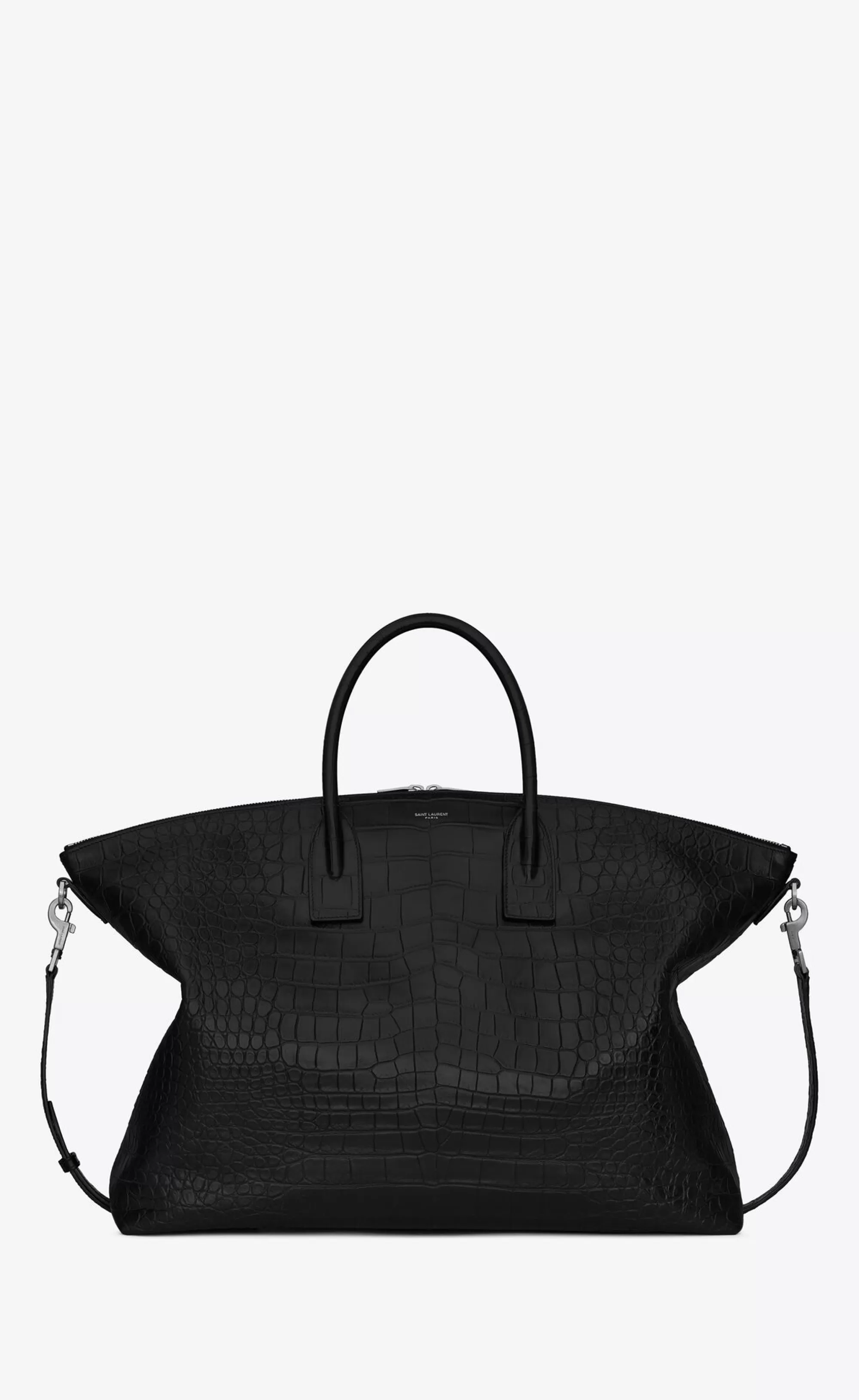 Saint Laurent TRAVEL BAGS^GIANT BOWLING Bag In Crocodile-embossed Leather | | YSL.com