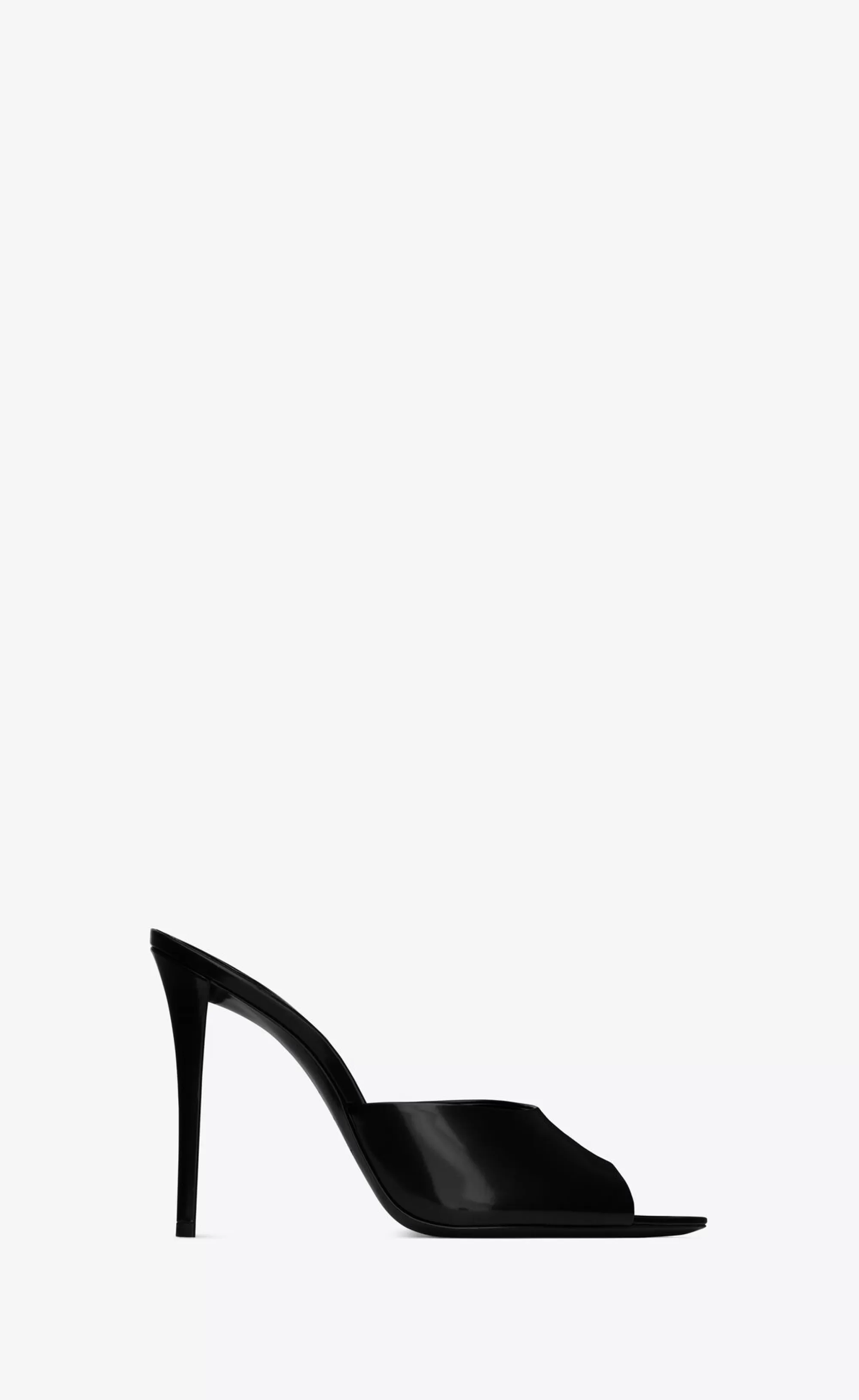 Women Saint Laurent MULES^GOLDIE Mules In Glazed Leather | | YSL.com