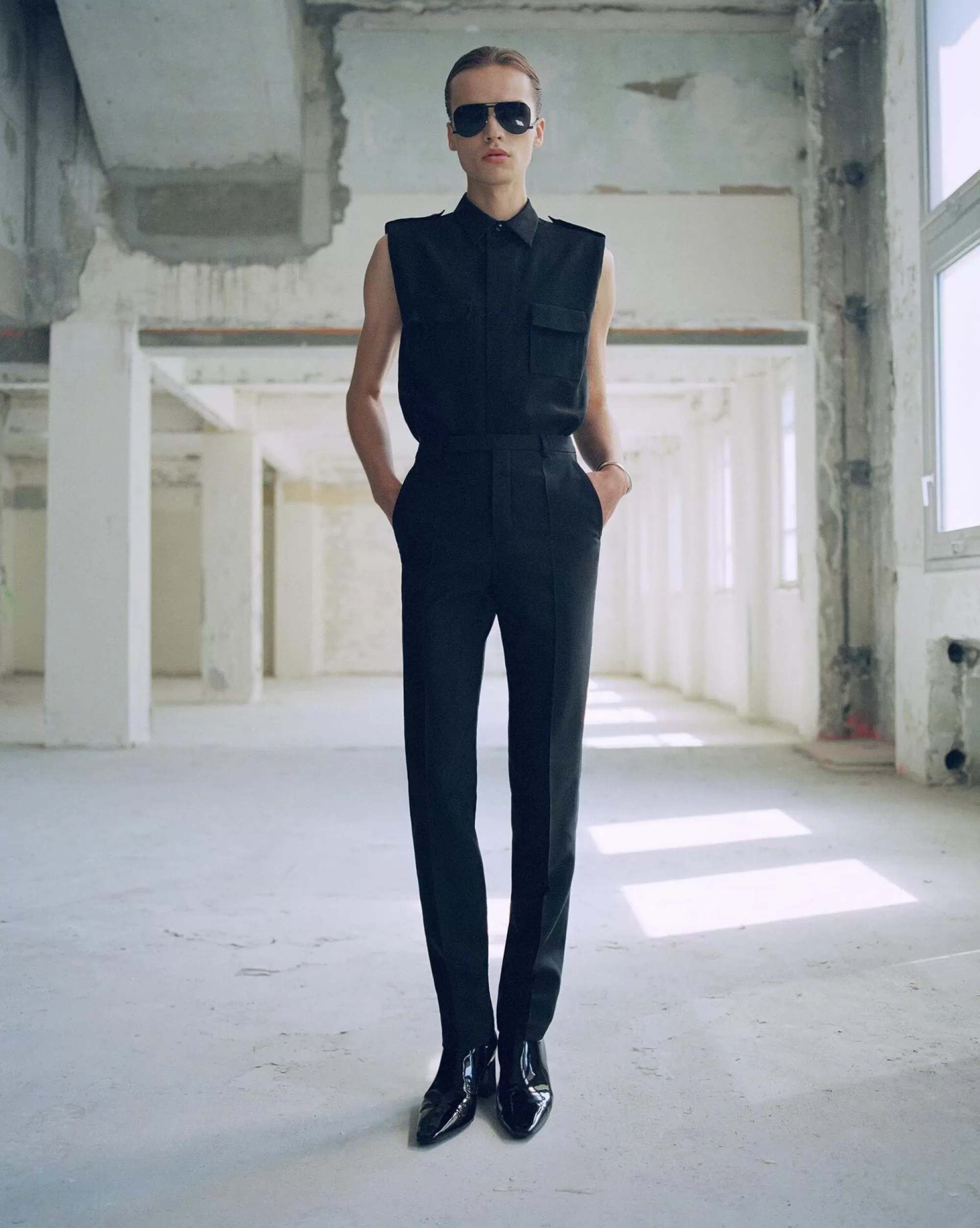 Saint Laurent ALL READY TO WEAR | SMOKING^High-waisted Pants In Faille | | YSL.com