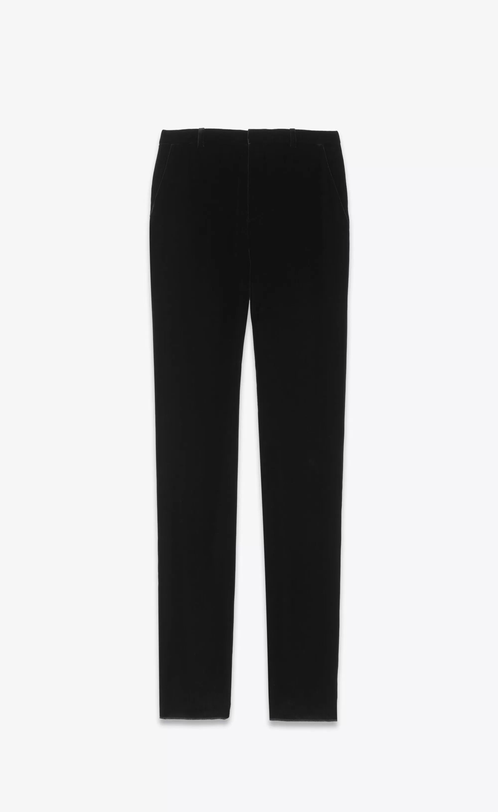 Saint Laurent ALL READY TO WEAR | SMOKING^High-waisted Pants In Velvet | | YSL.com