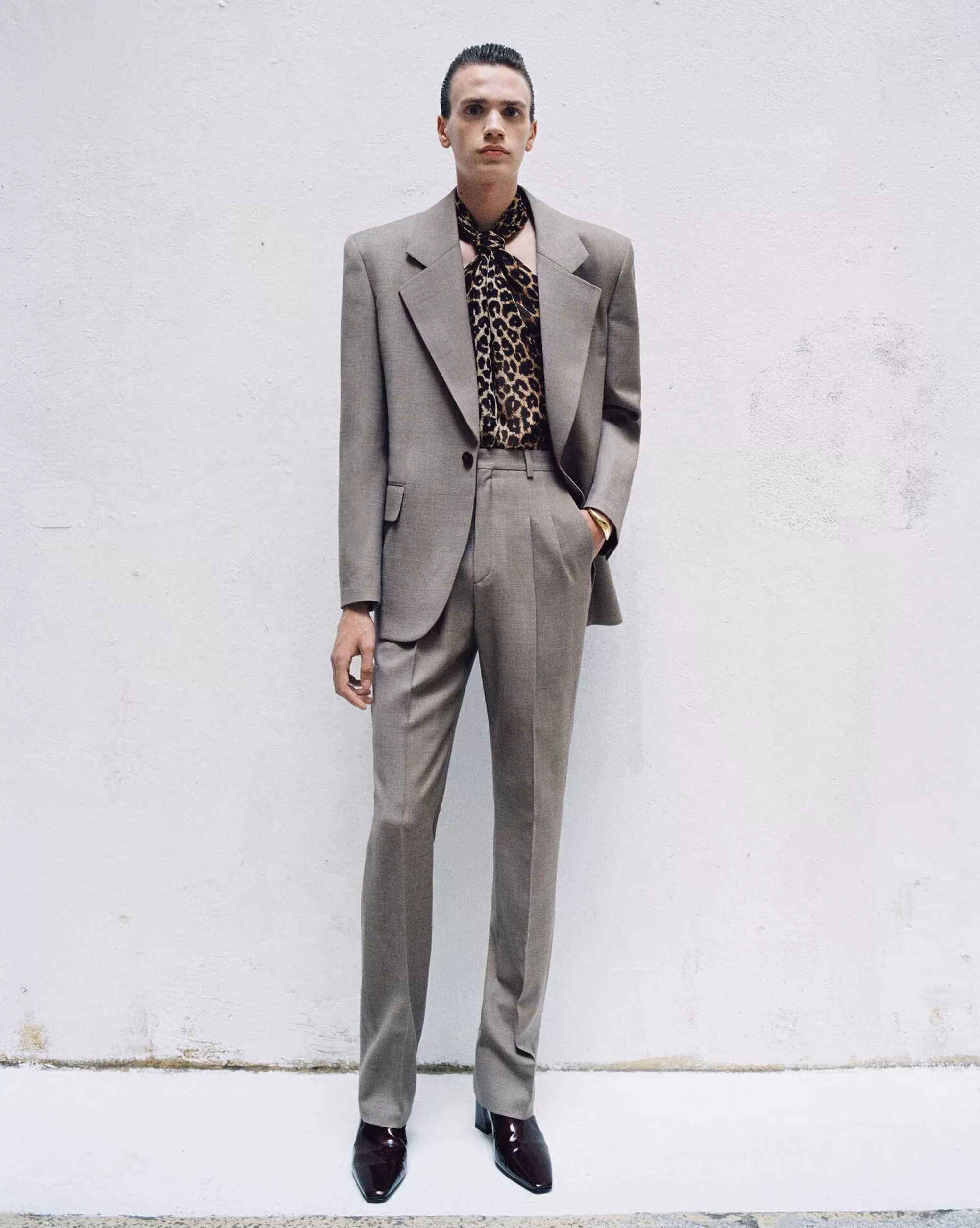 Saint Laurent ALL READY TO WEAR | JACKETS AND PANTS^High-waisted Pants In Wool | | YSL.com