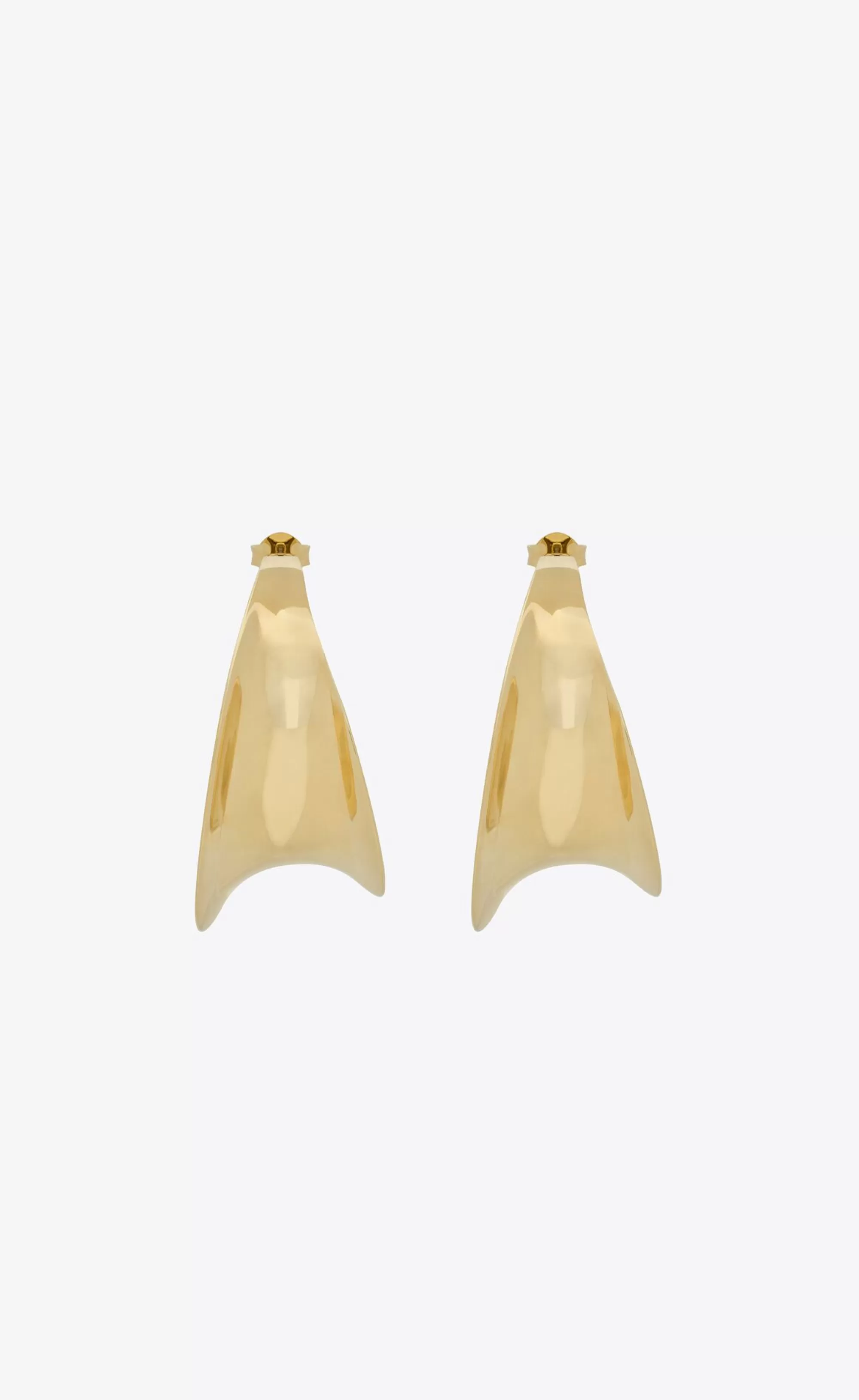 Women Saint Laurent EARRINGS^Hoop Earrings In Metal | | YSL.com