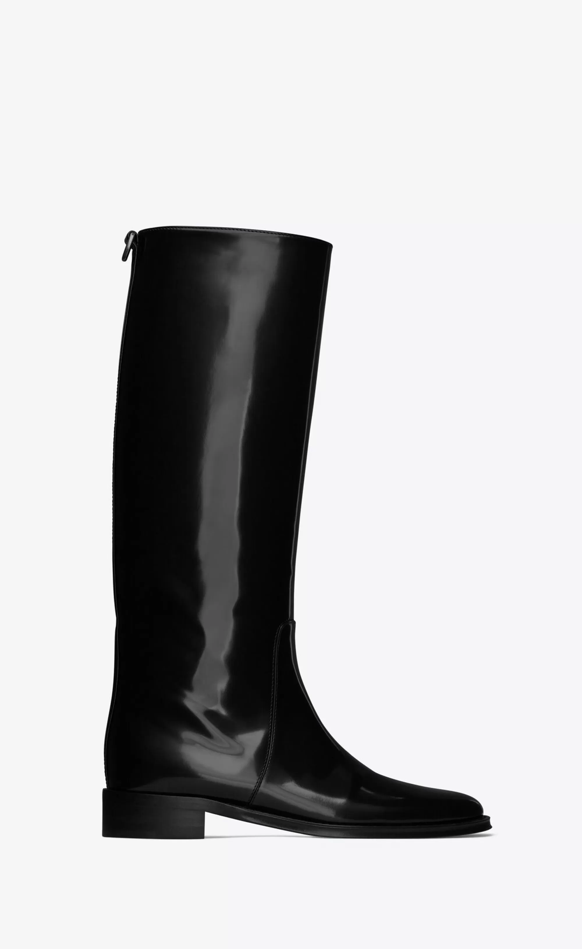 Women Saint Laurent BOOTS^HUNT Boots In Glazed Leather | | YSL.com