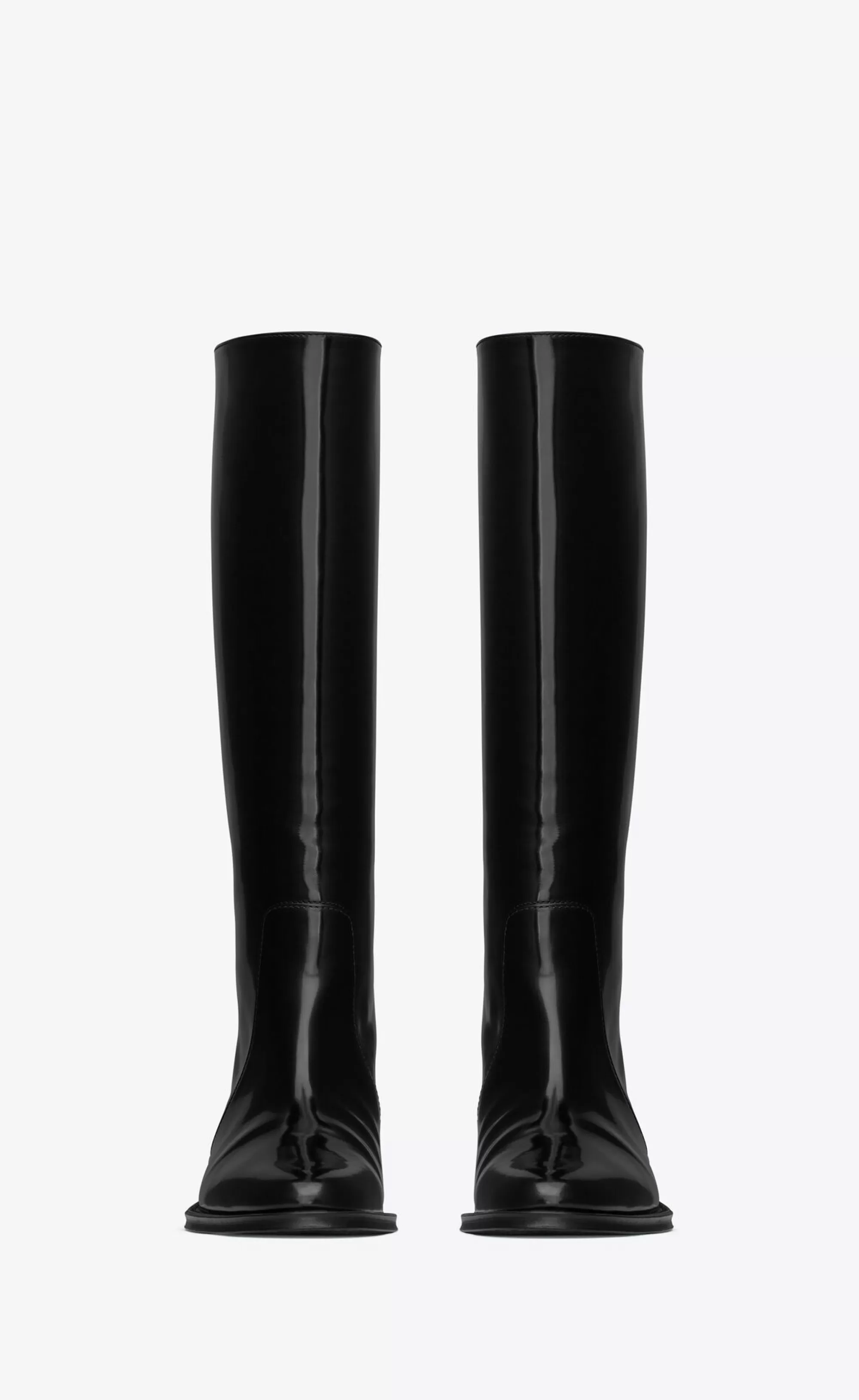 Women Saint Laurent BOOTS^HUNT Boots In Glazed Leather | | YSL.com