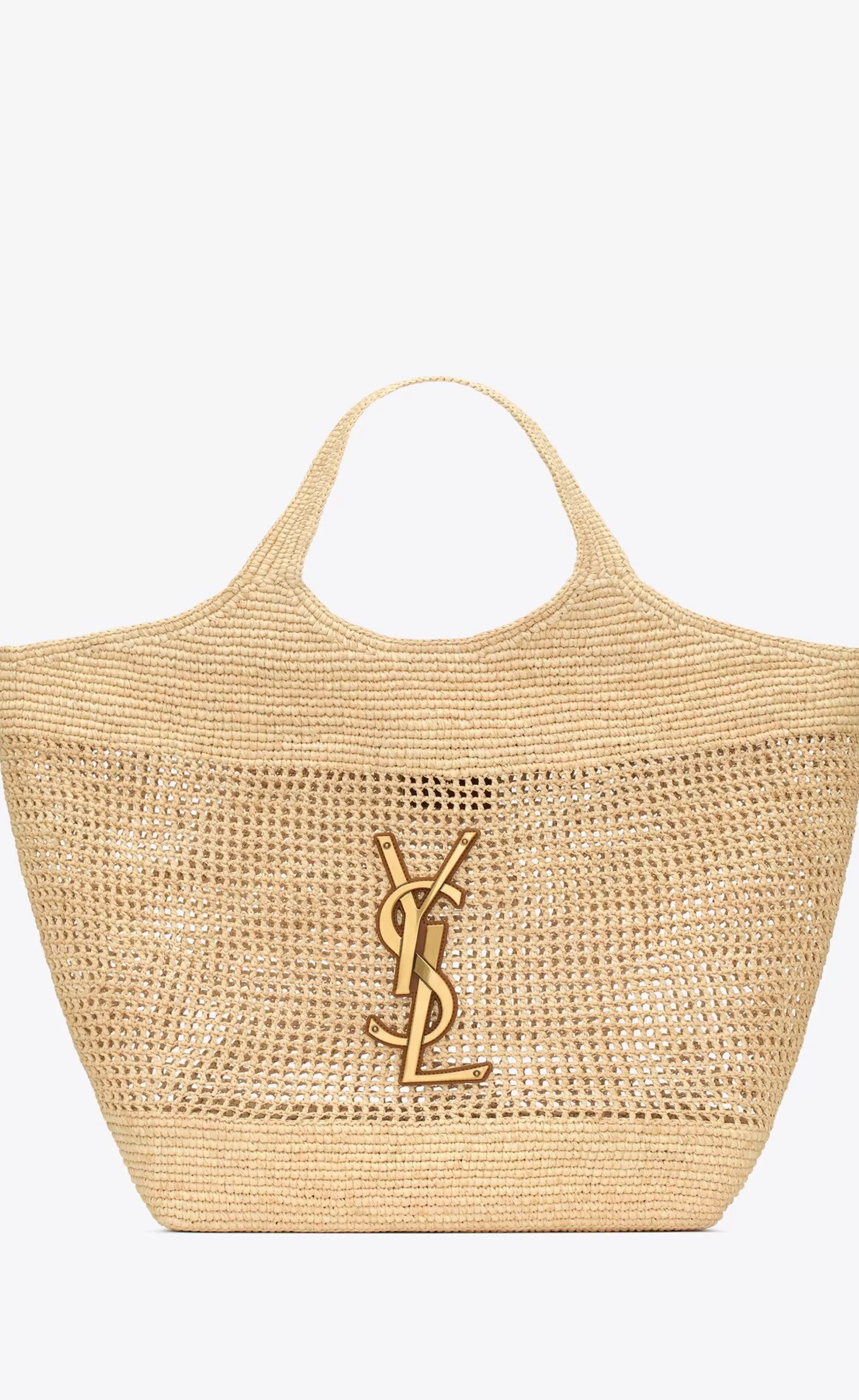 Women Saint Laurent MAXI BAGS | TOP HANDLES^ICARE IN RAFFIA | | YSL.com