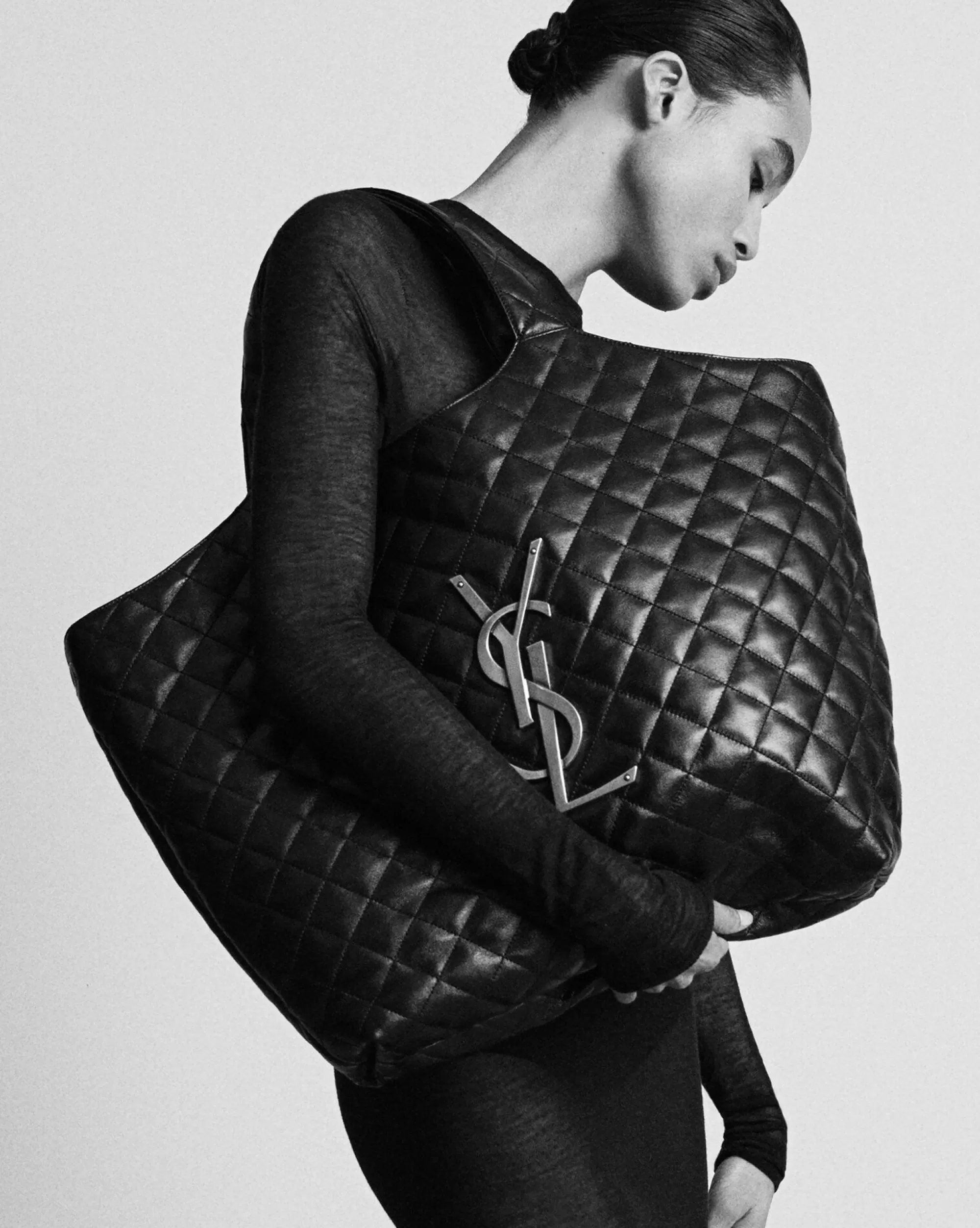 Women Saint Laurent TOTES AND SHOPPINGS | SHOULDER BAGS^ICARE Maxi Shopping Bag In Quilted Lambskin | | YSL.com