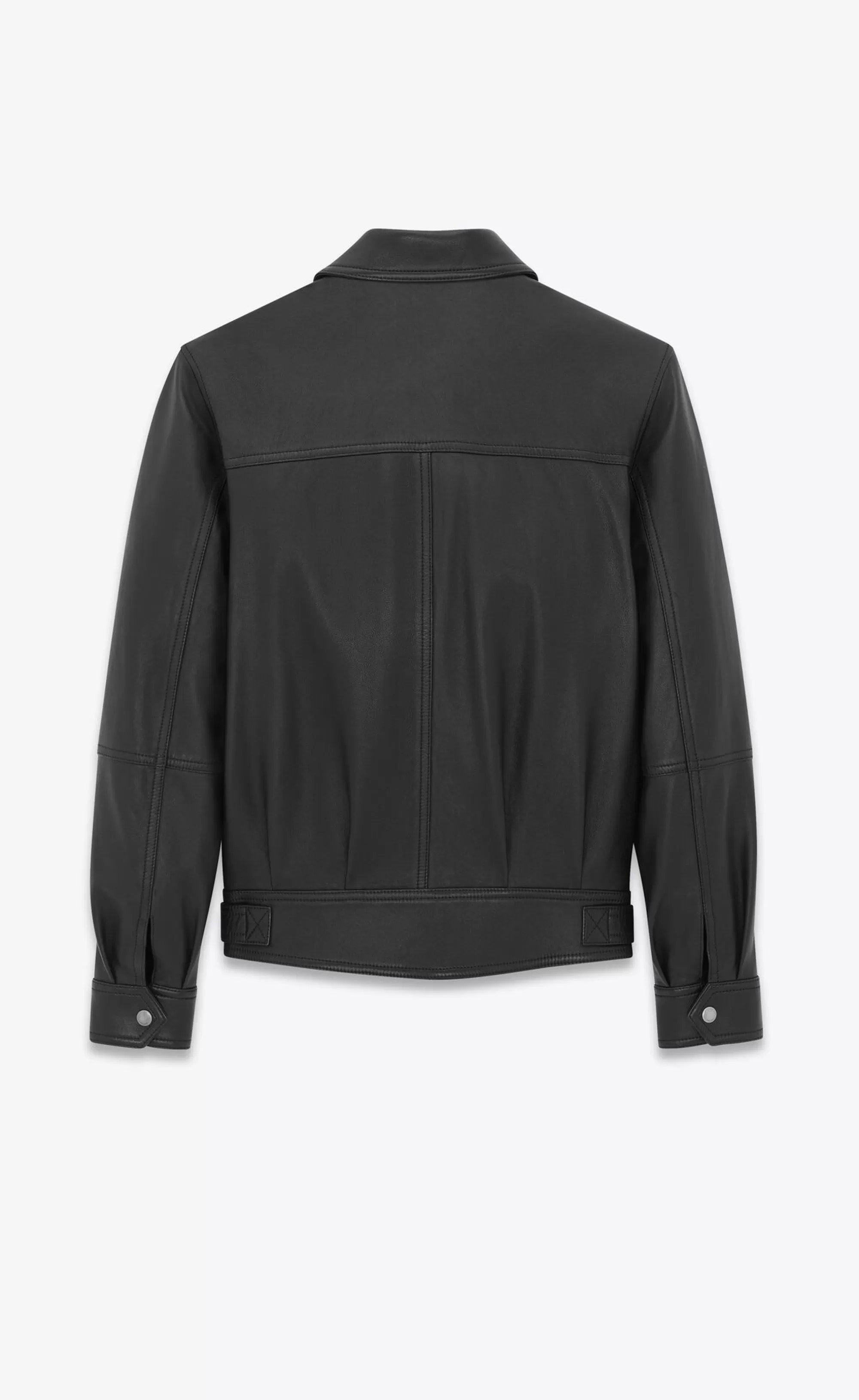 Saint Laurent ALL READY TO WEAR | LEATHER^JACKET IN DRUMMED LAMBSKIN | | YSL.com