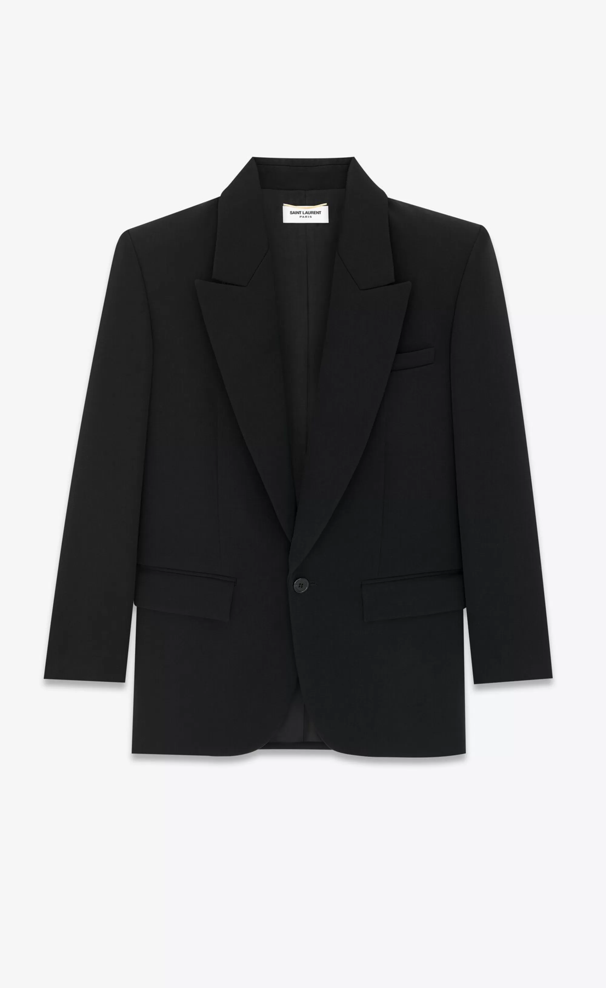 Women Saint Laurent JACKETS AND PANTS^Jacket In Grain De Poudre | | YSL.com