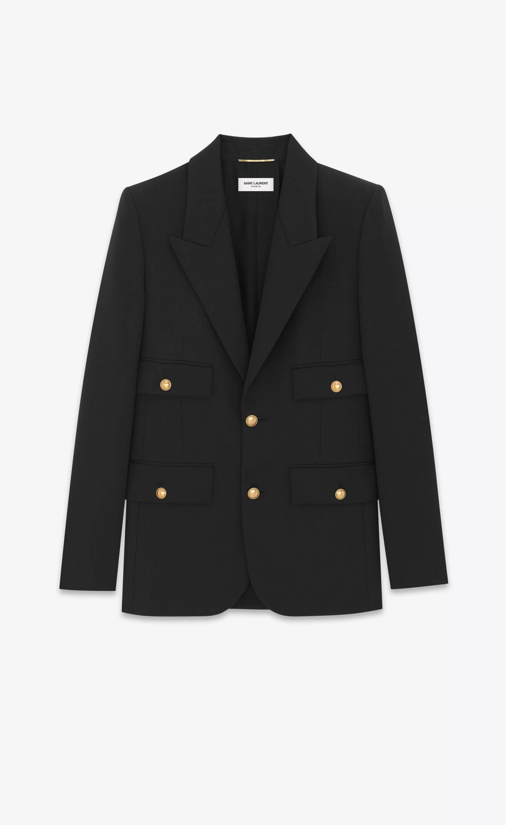 Women Saint Laurent JACKETS AND PANTS^JACKET IN GRAIN DE POUDRE | | YSL.com