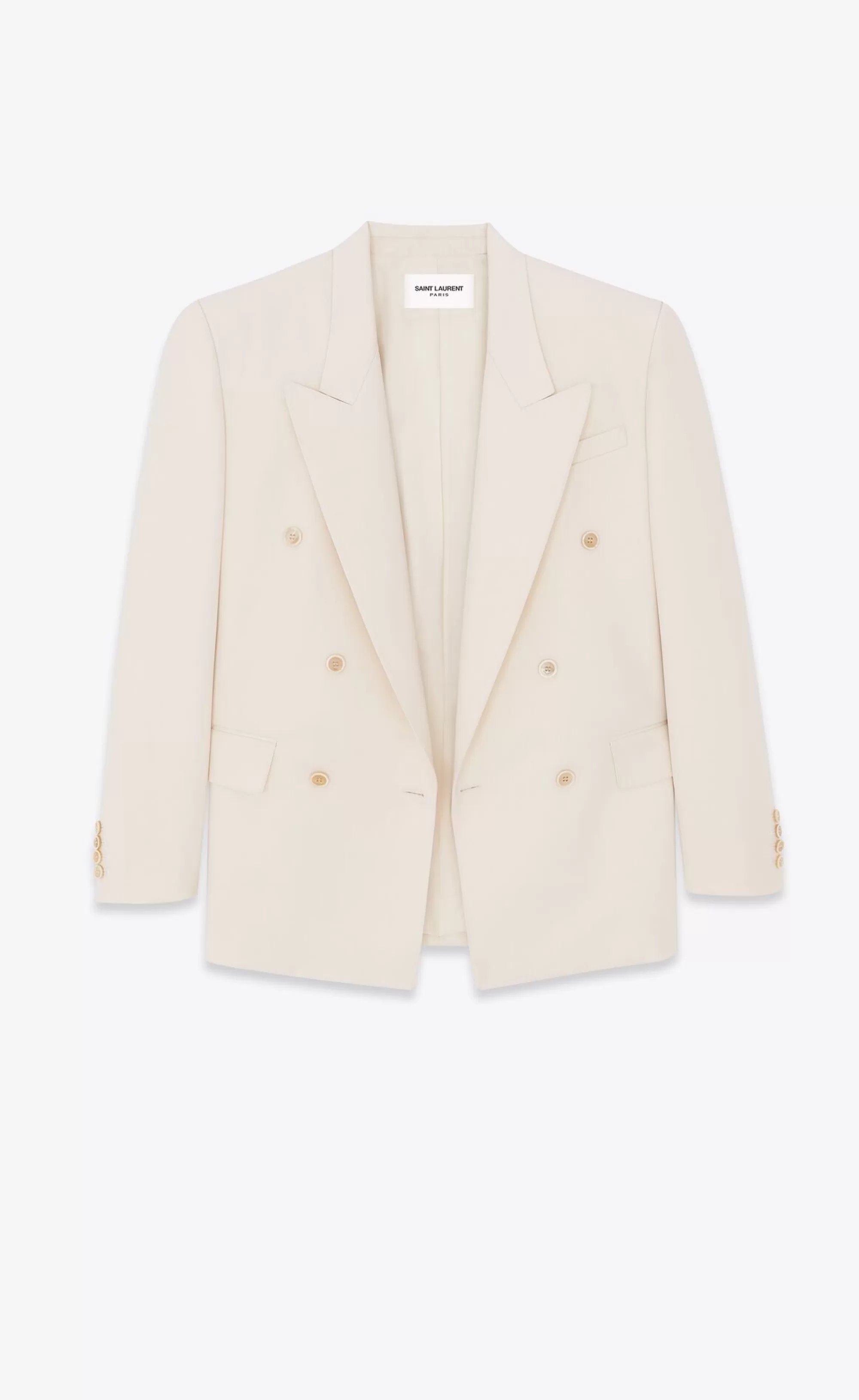 Women Saint Laurent SMOKING | JACKETS AND PANTS^Jacket In Wool Gabardine | | YSL.com