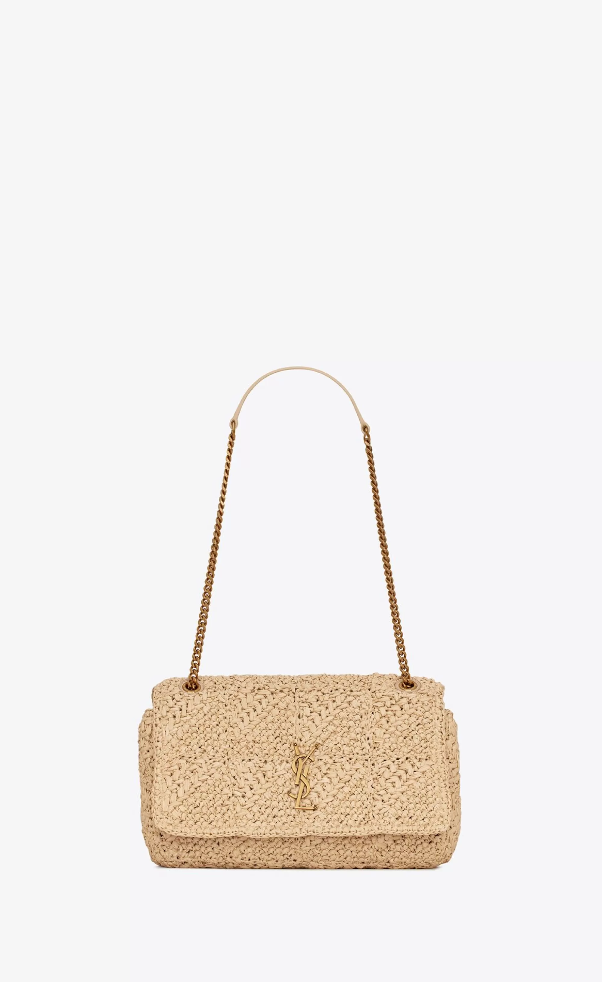 Women Saint Laurent SHOULDER BAGS^JAMIE MEDIUM IN RAFFIA | | YSL.com