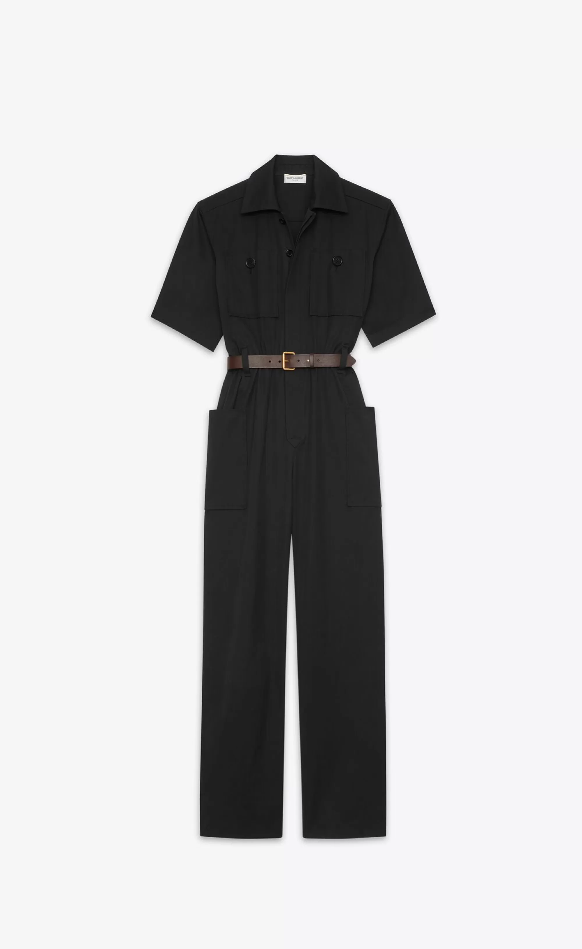 Women Saint Laurent JUMPSUITS^Jumpsuit In Cotton | | YSL.com