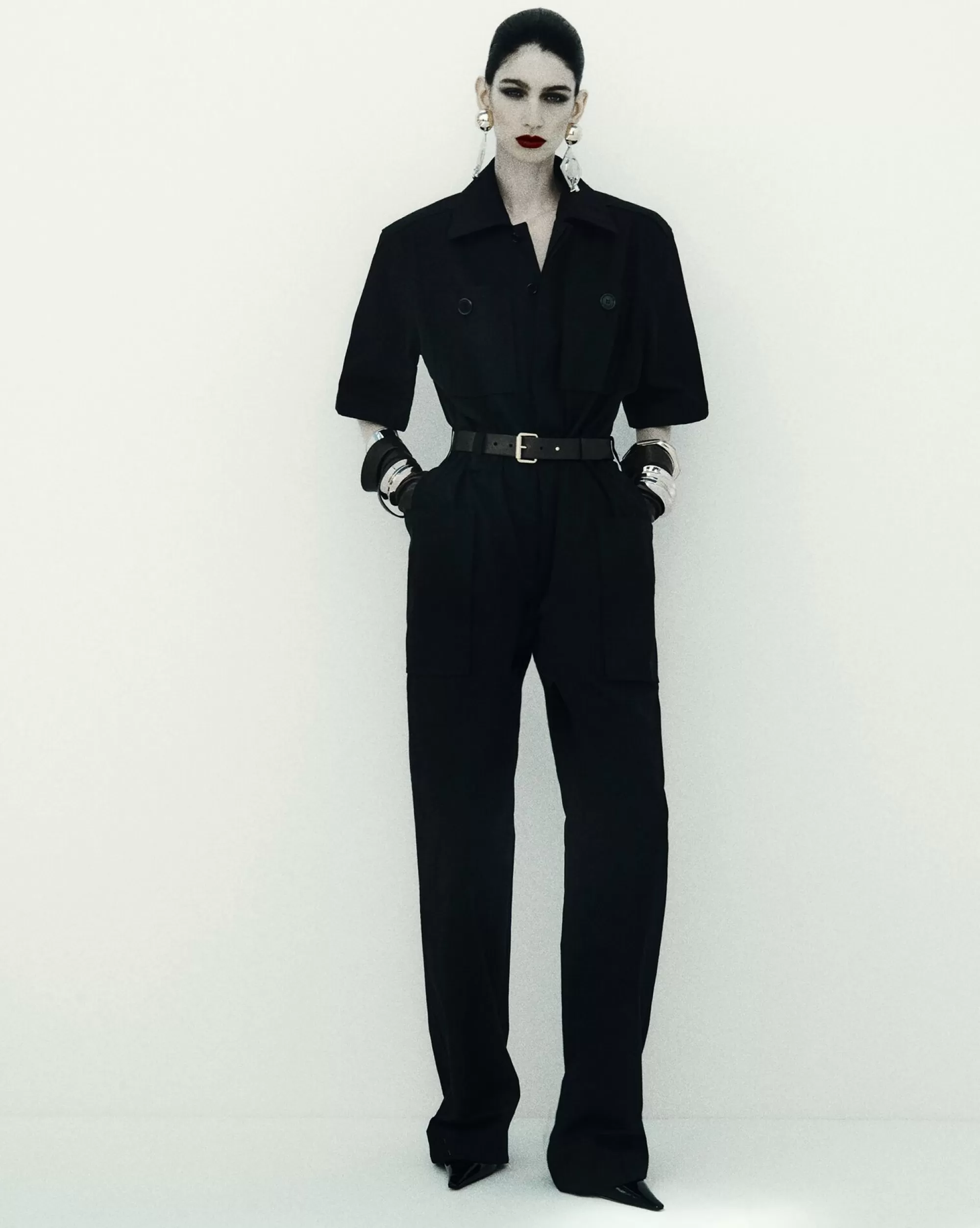 Women Saint Laurent JUMPSUITS^Jumpsuit In Cotton | | YSL.com