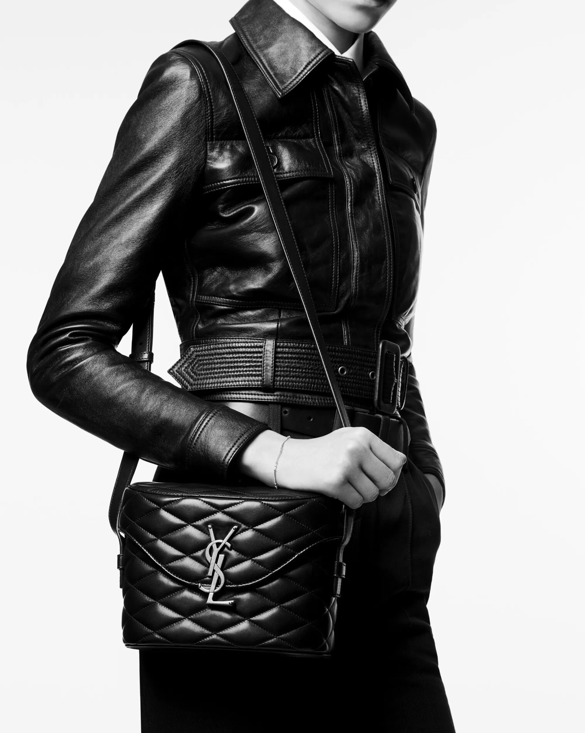 Women Saint Laurent SHOULDER BAGS^June Box Bag In Quilted Lambskin | | YSL.com