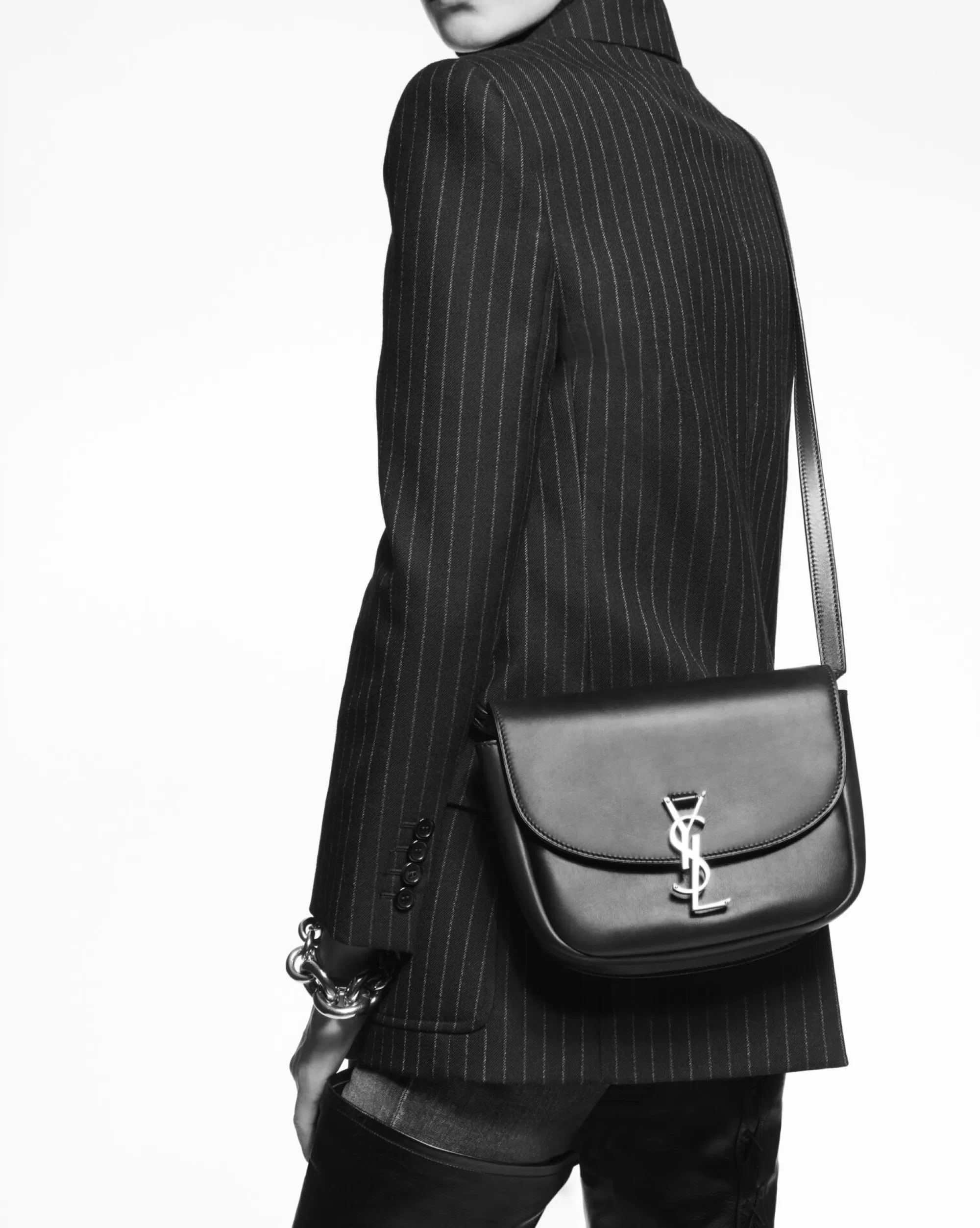 Women Saint Laurent CROSSBODY BAGS^KAIA Medium Satchel In Smooth Leather | | YSL.com