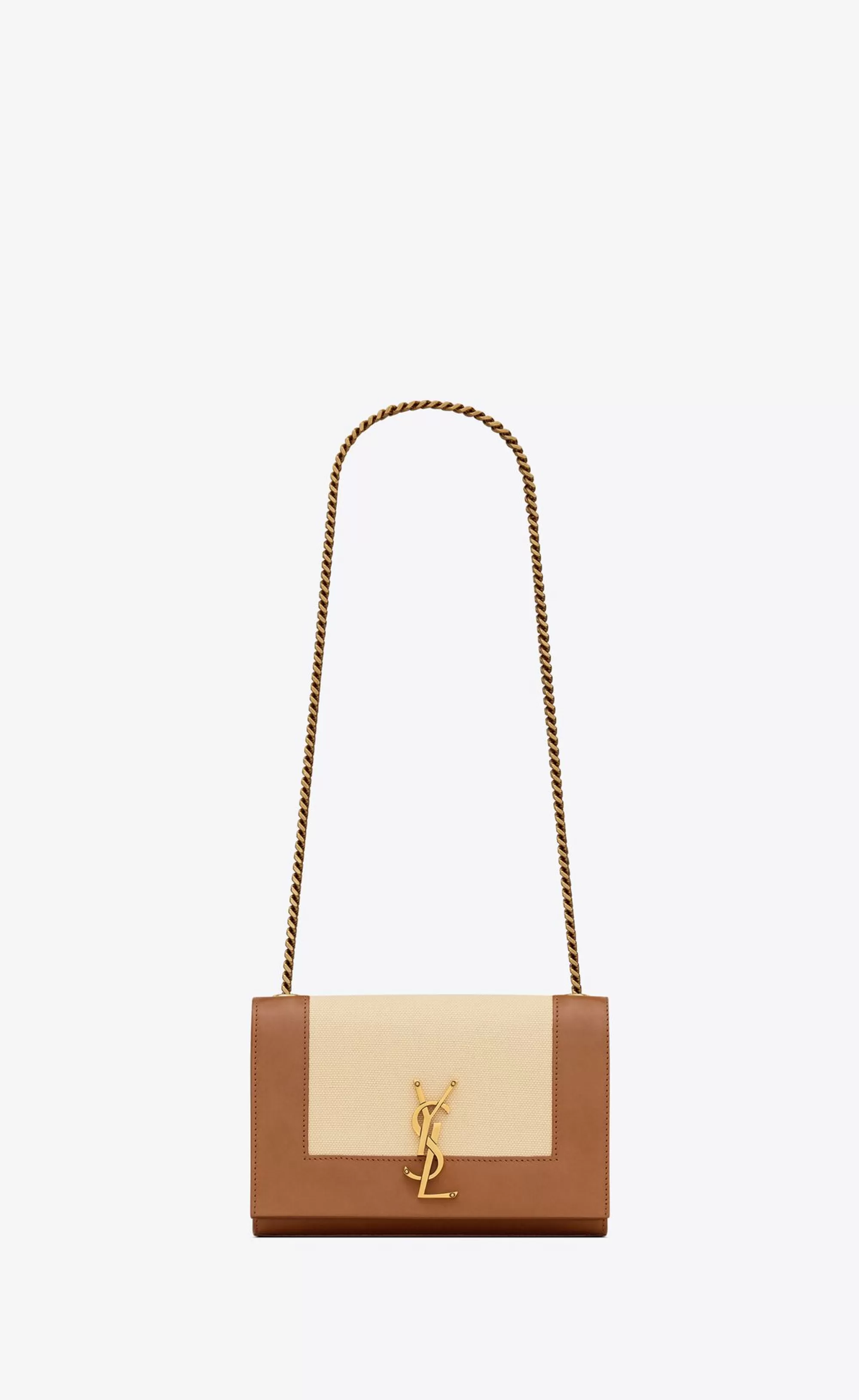 Women Saint Laurent SHOULDER BAGS | KATE^KATE SMALL In Canvas And Leather | | YSL.com