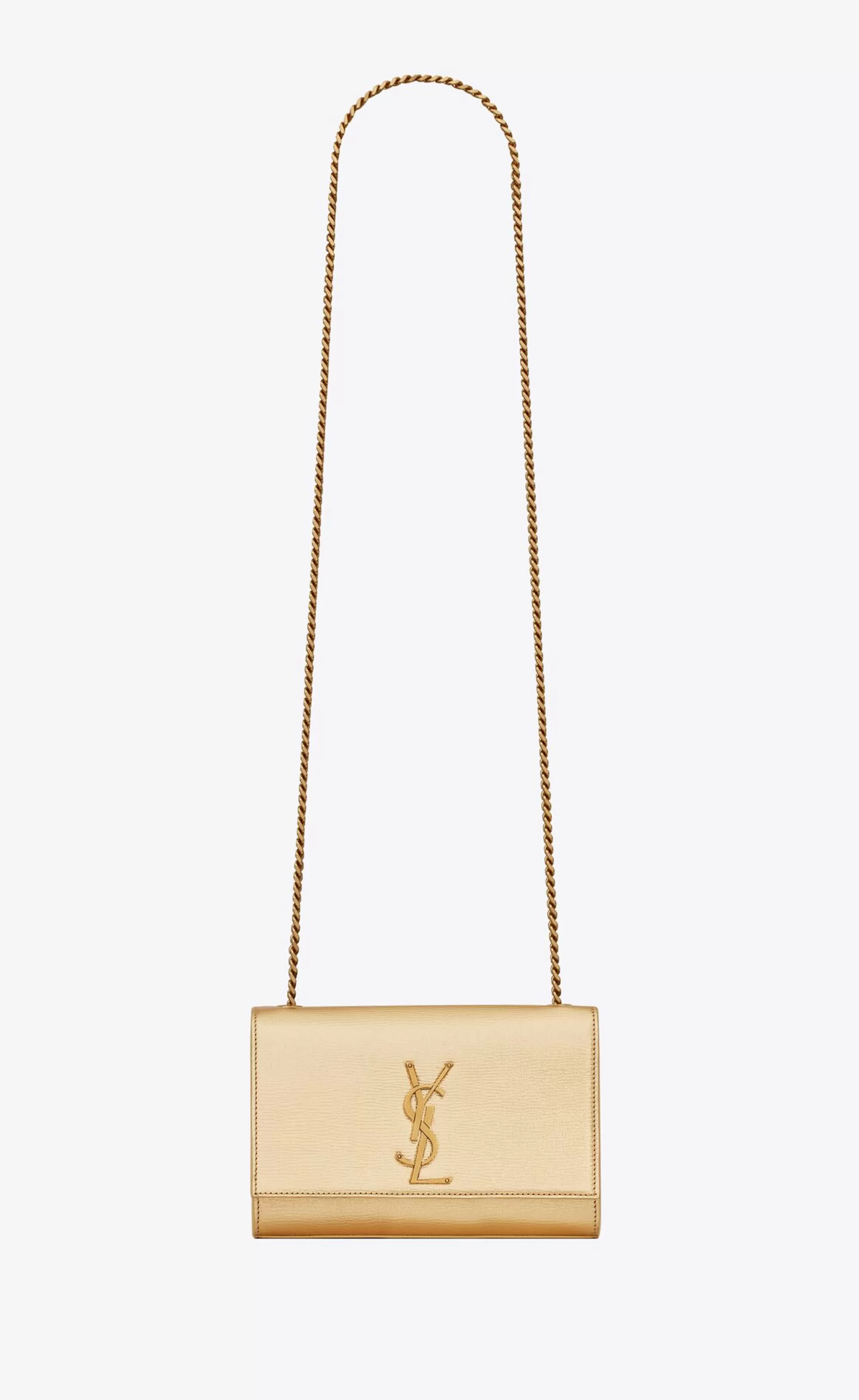 Women Saint Laurent CROSSBODY BAGS | KATE^KATE SMALL IN METALLIC LEATHER | | YSL.com