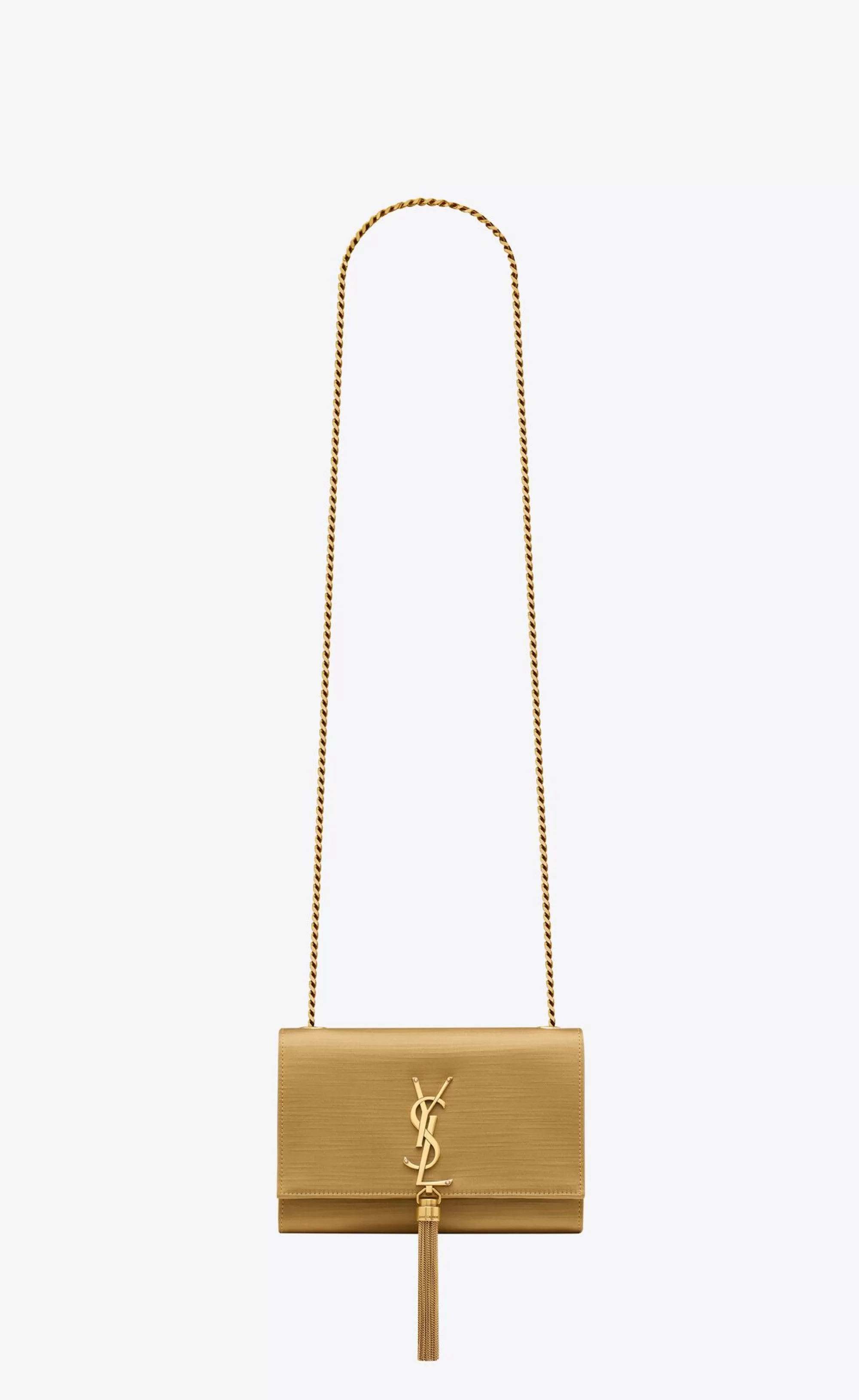 Women Saint Laurent CLUTCHES AND EVENING | CROSSBODY BAGS^KATE SMALL TASSEL BAG IN SATIN | | YSL.com