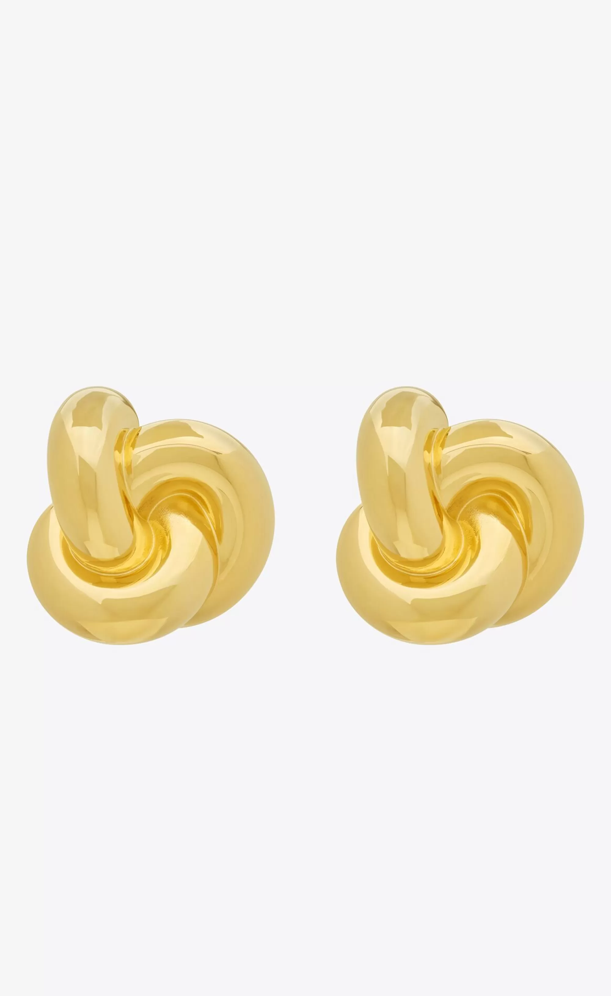 Women Saint Laurent EARRINGS^Knot Earrings In Metal | | YSL.com