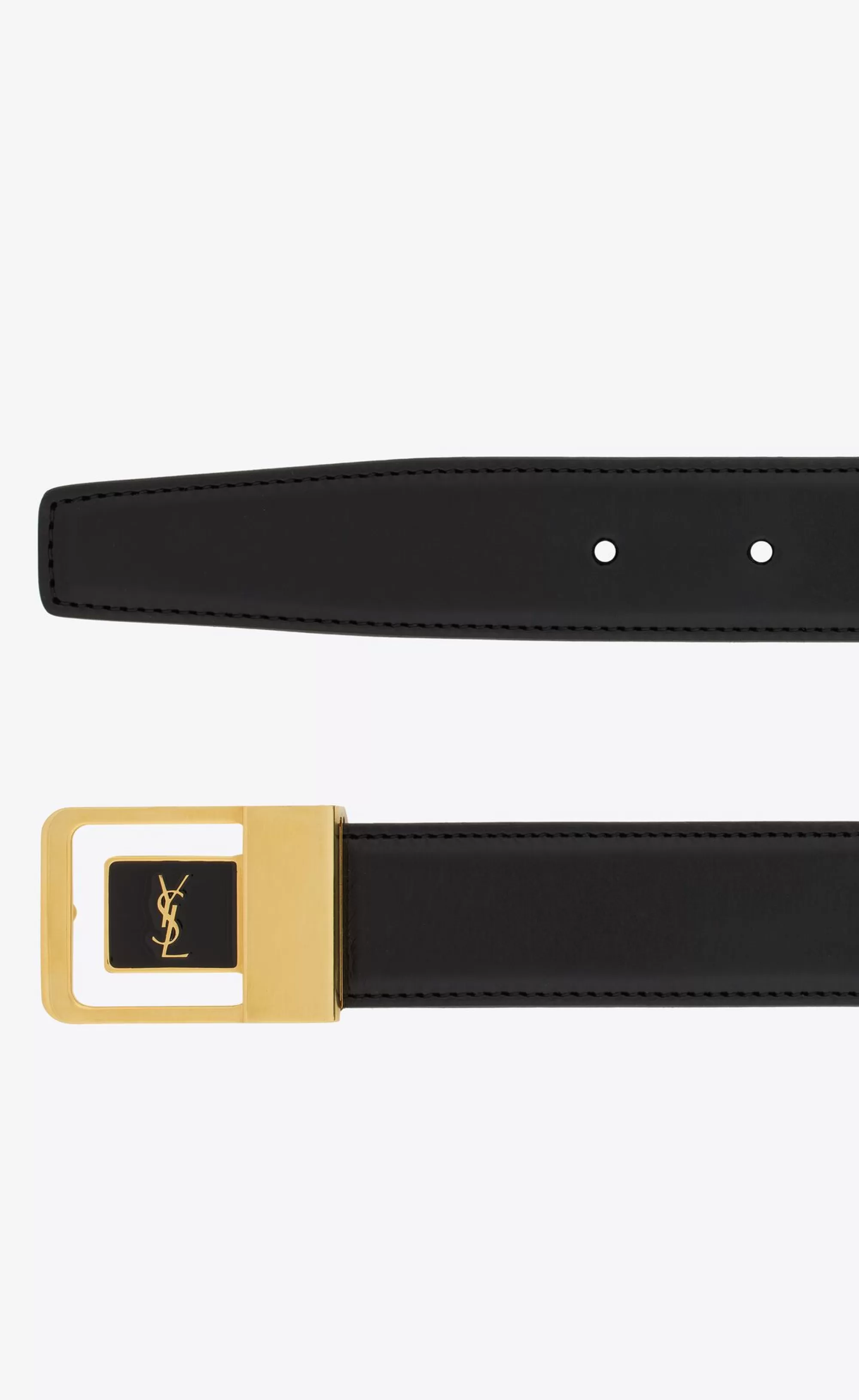 Women Saint Laurent BELTS | BELTS^LA 66 Buckle Belt In Lacquered Leather | | YSL.com